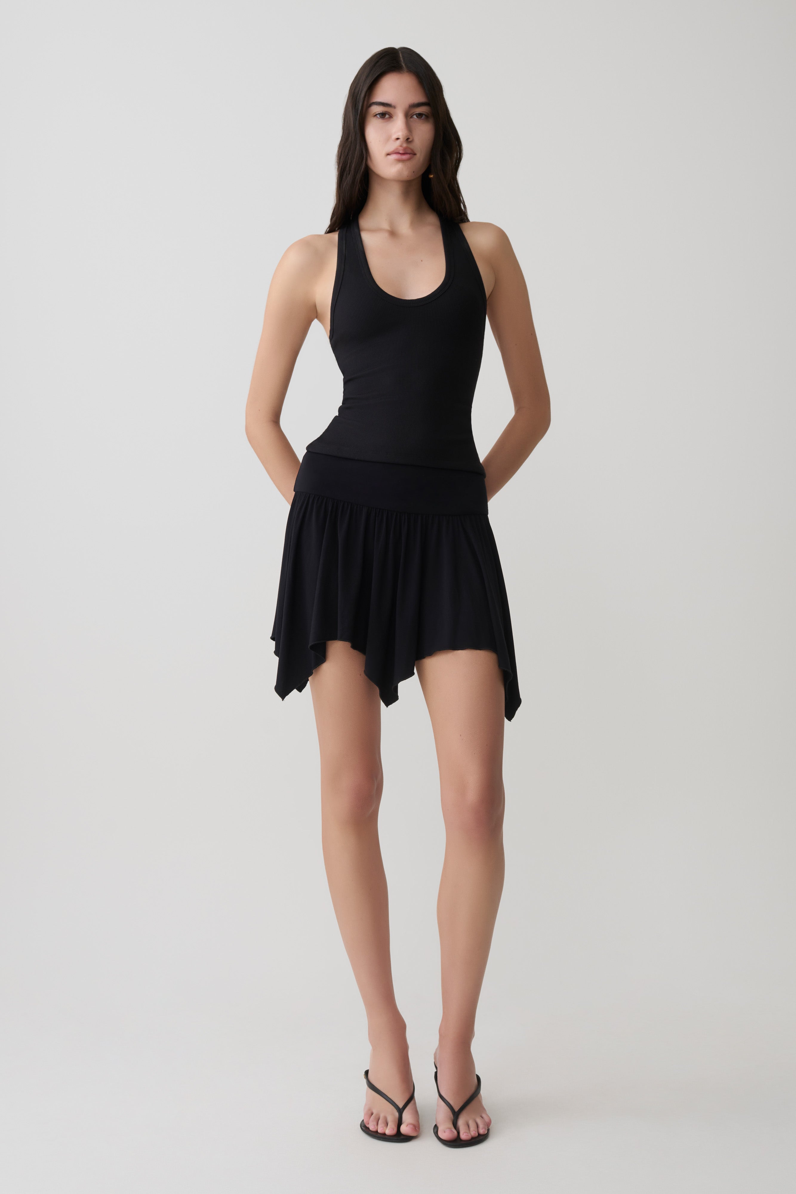 Ambrose Hankie Mini Skirt - Black - Image 4