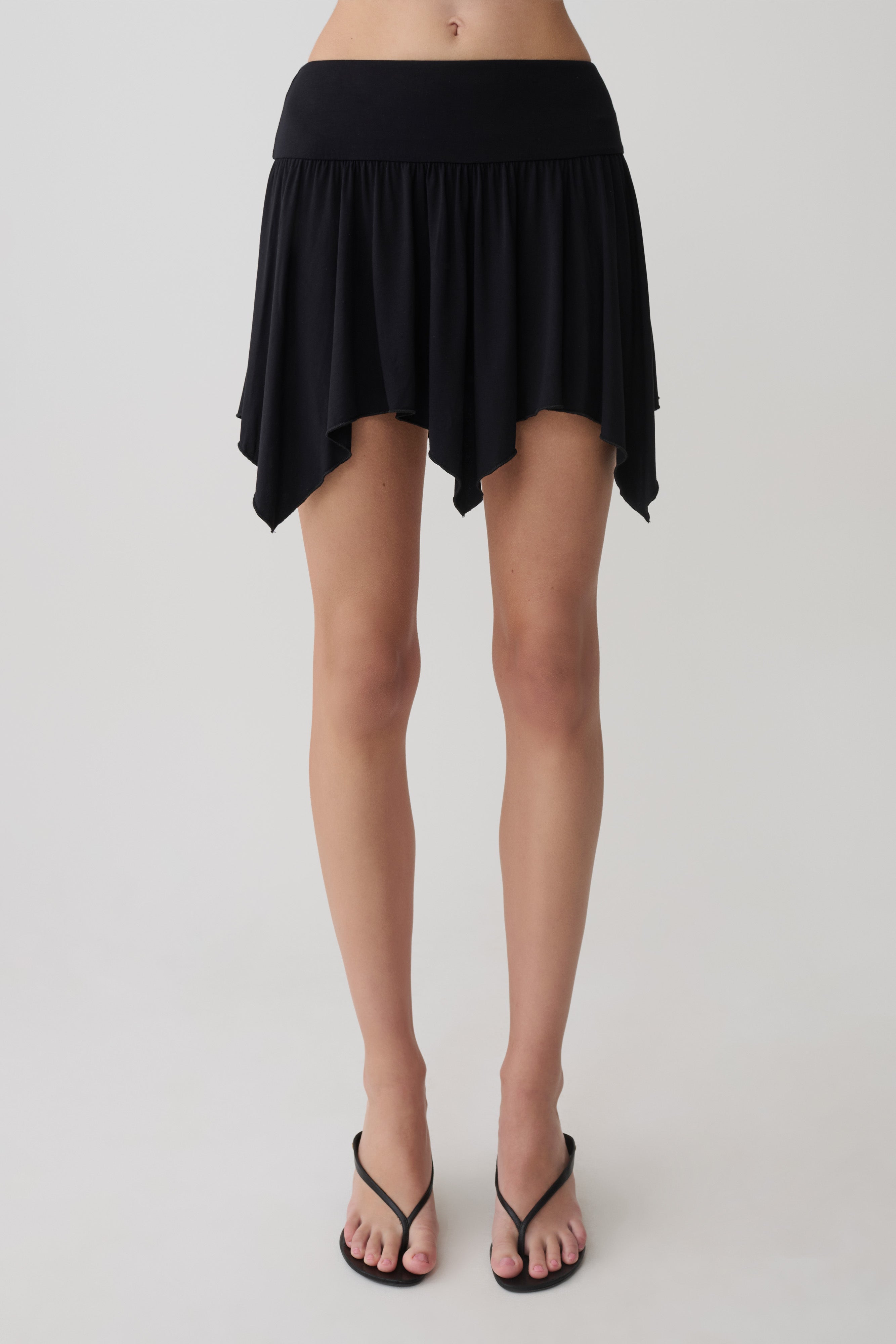 Ambrose Hankie Mini Skirt - Black - Image 8
