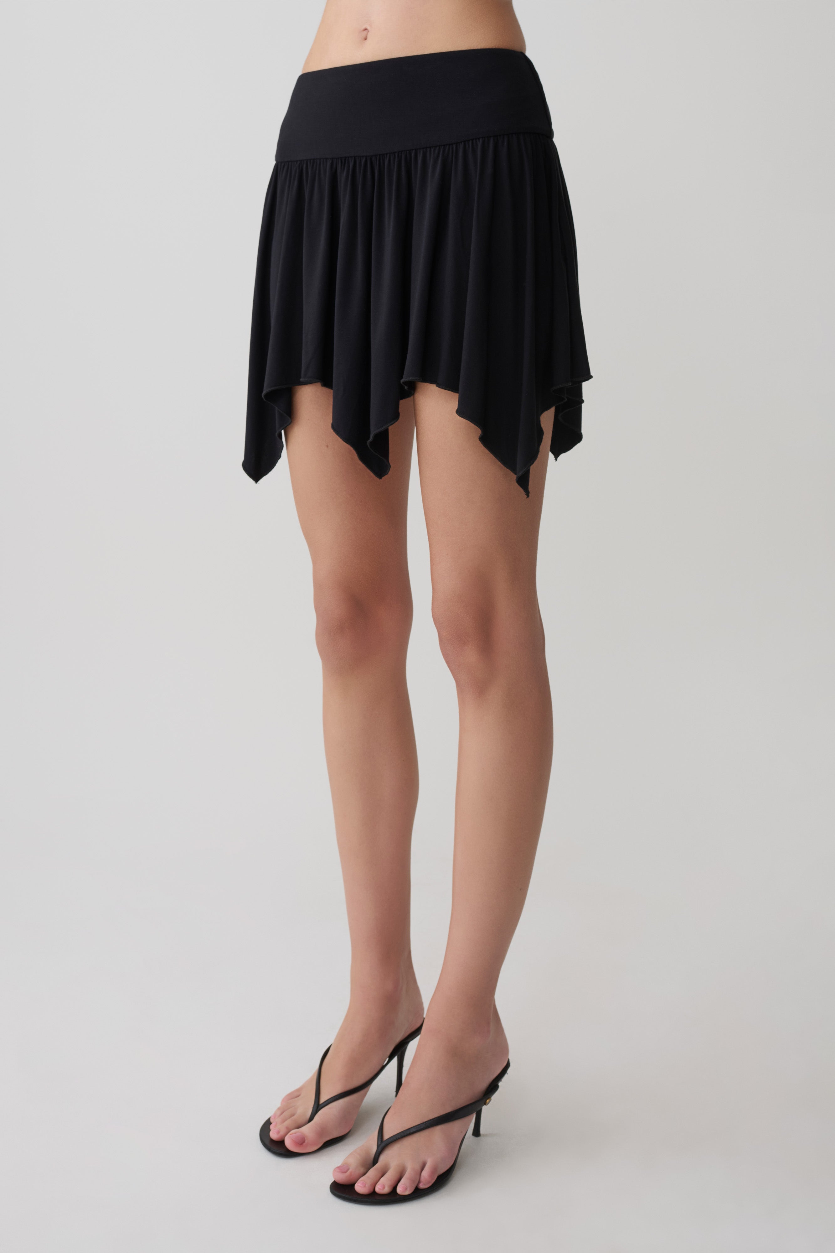 Ambrose Hankie Mini Skirt - Black - Image 6