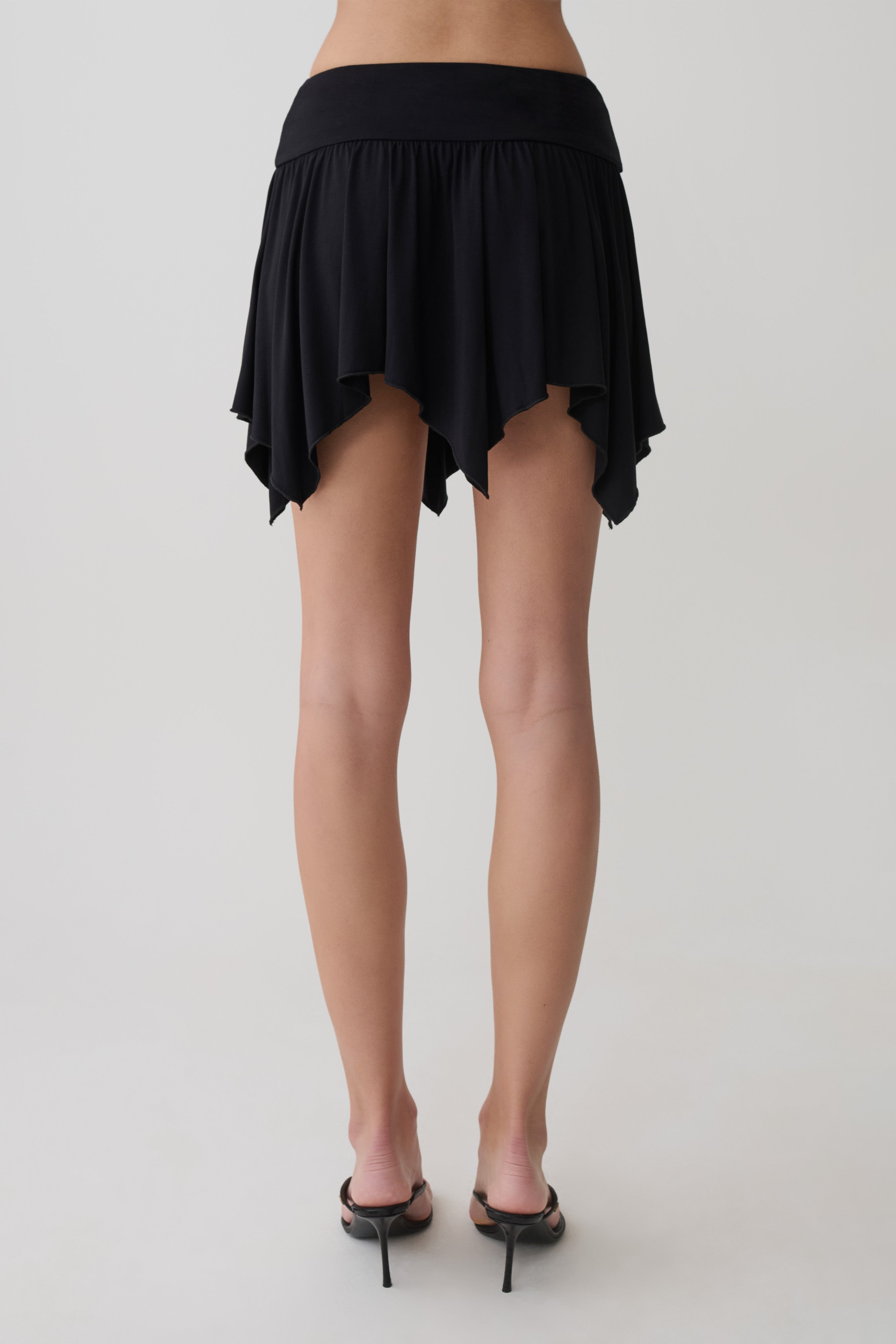 Ambrose Hankie Mini Skirt - Black - Image 7