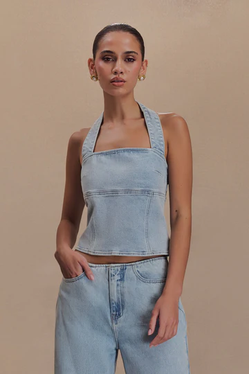 Dayna Denim Halter