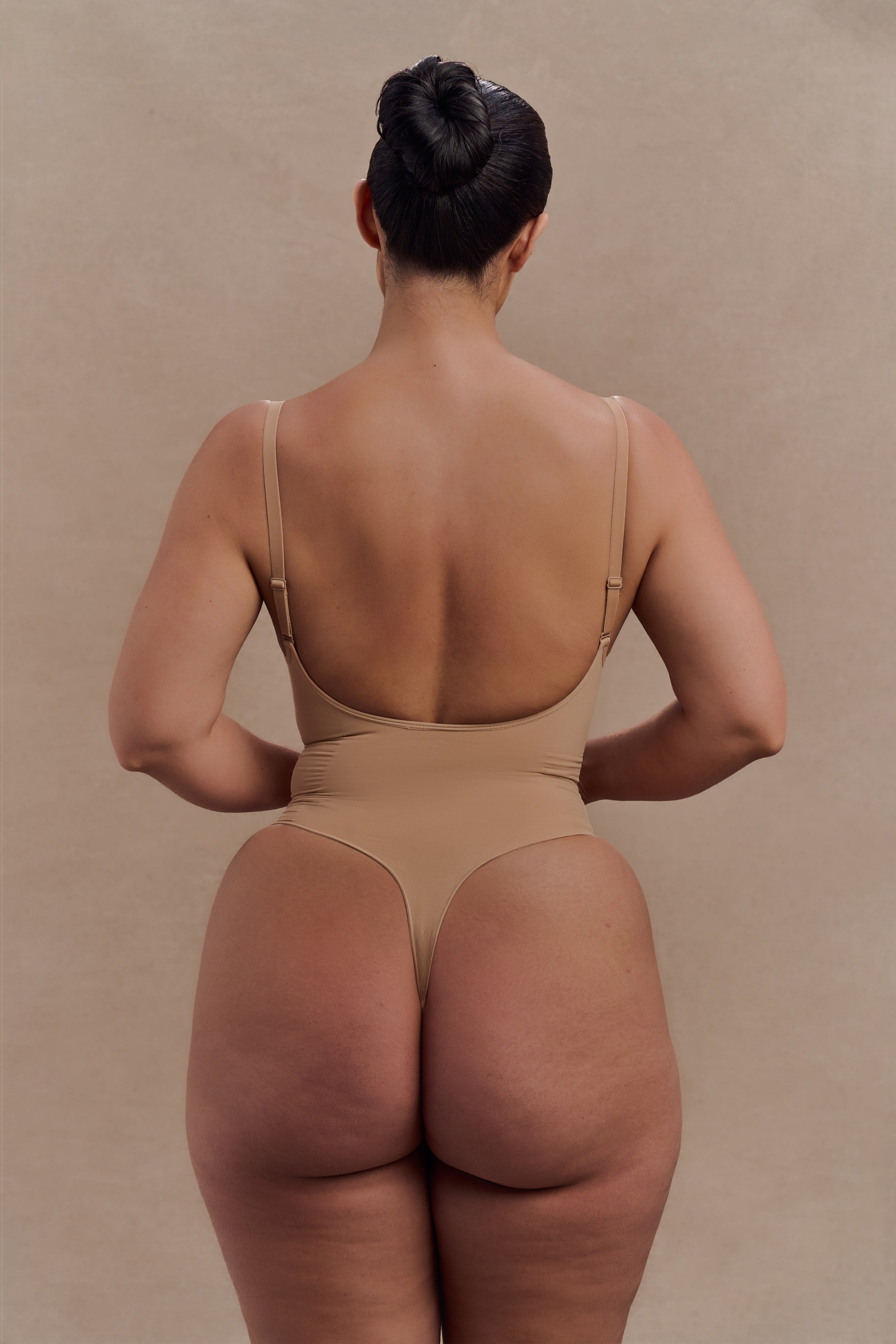 Alternative view of Alyssa Backless Shapewear Bodysuit - Beige