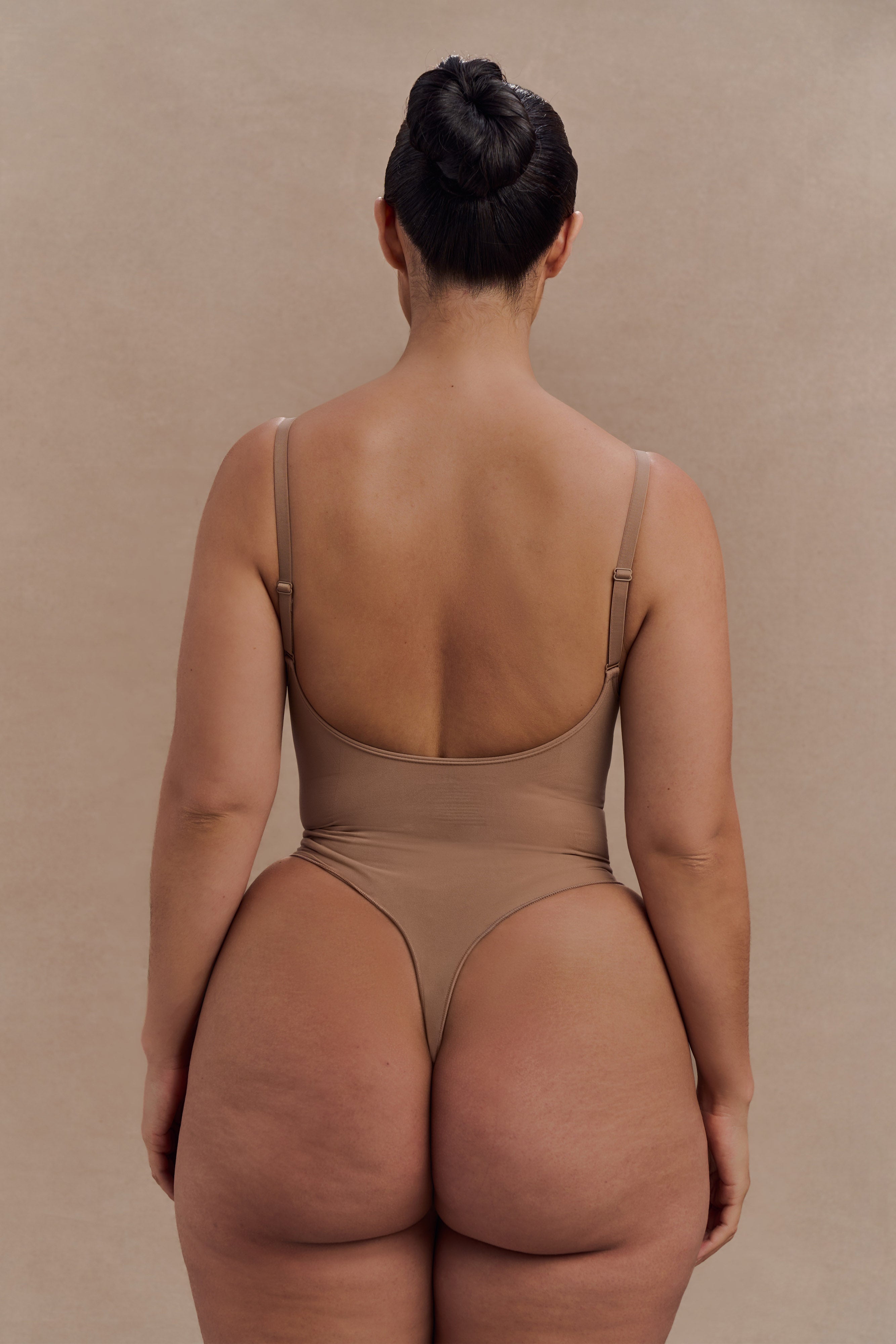 Alternative view of Alyssa Backless Shapewear Bodysuit - Latte