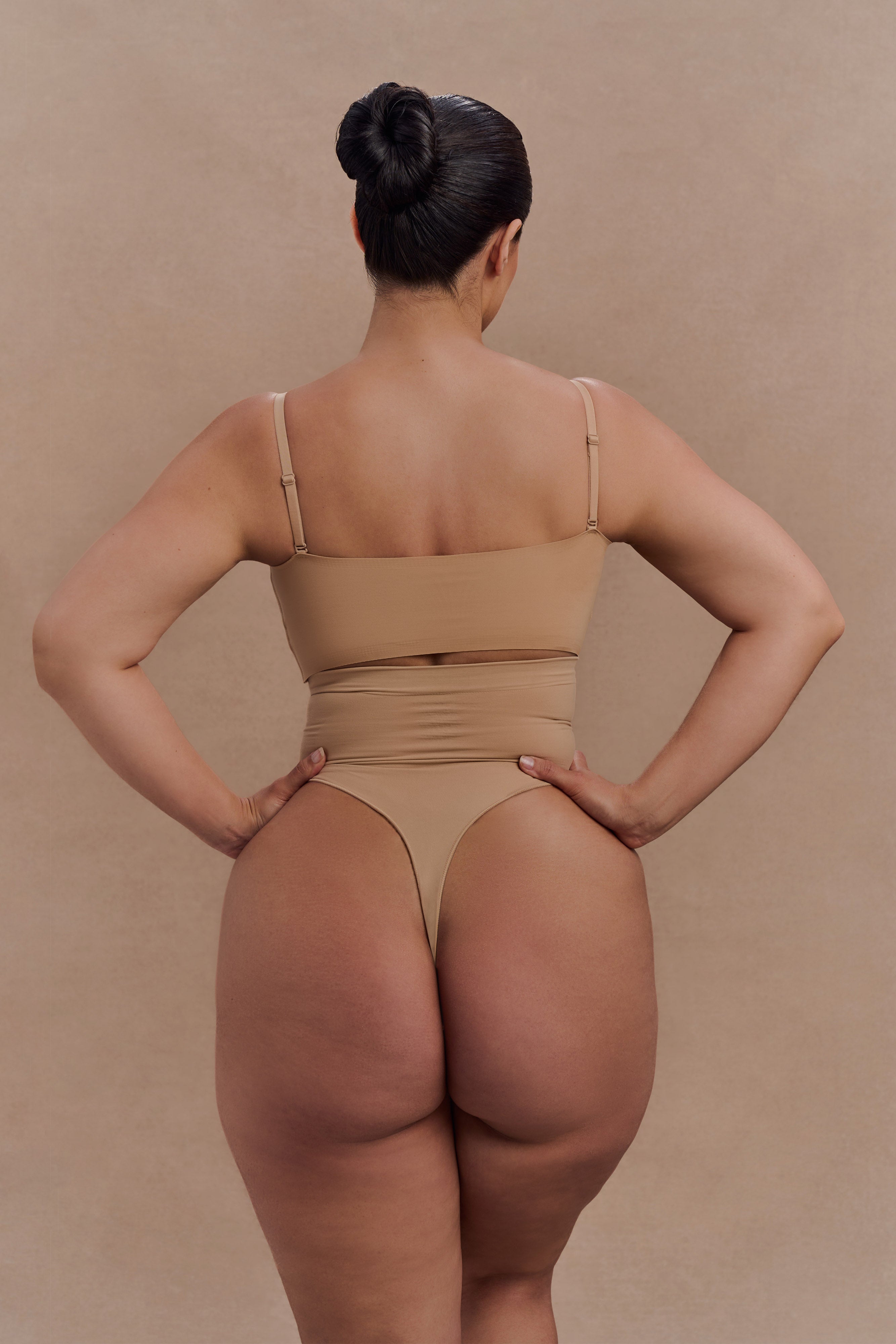 Saria High Waist Shapewear Briefs - Beige - Image 2