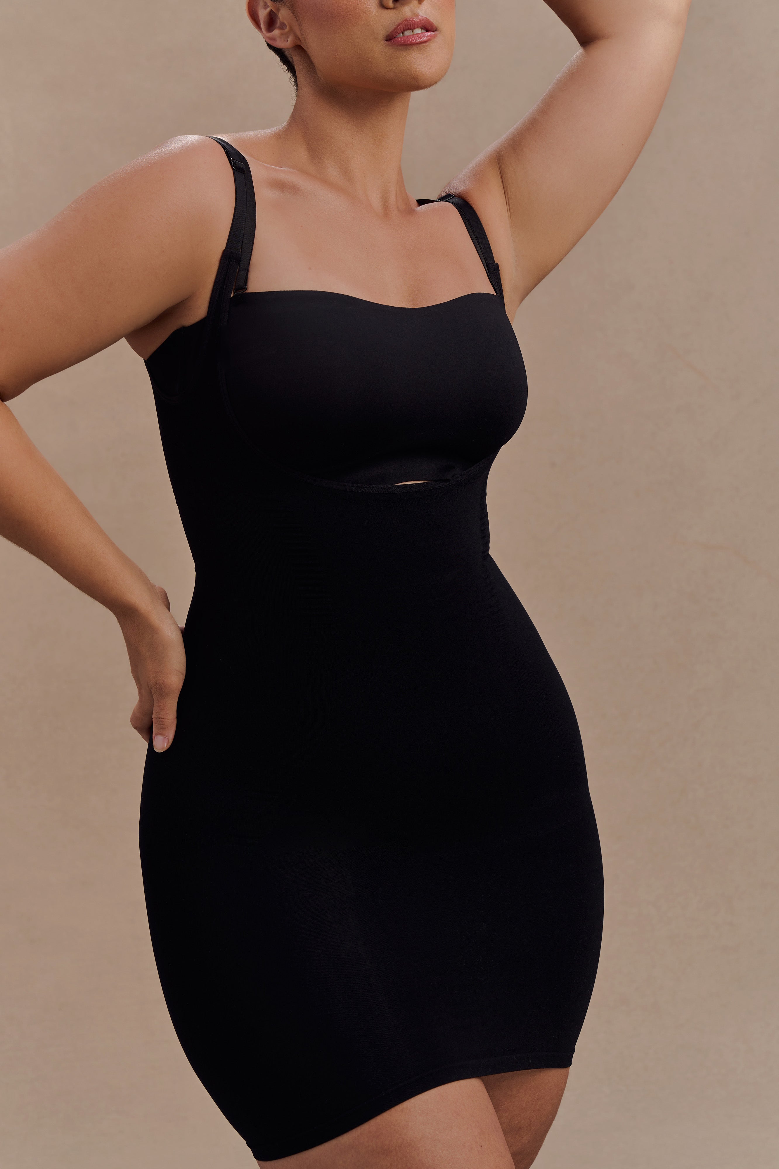 Jocelyn Backless Shapewear Mini Dress - Black - Image 6