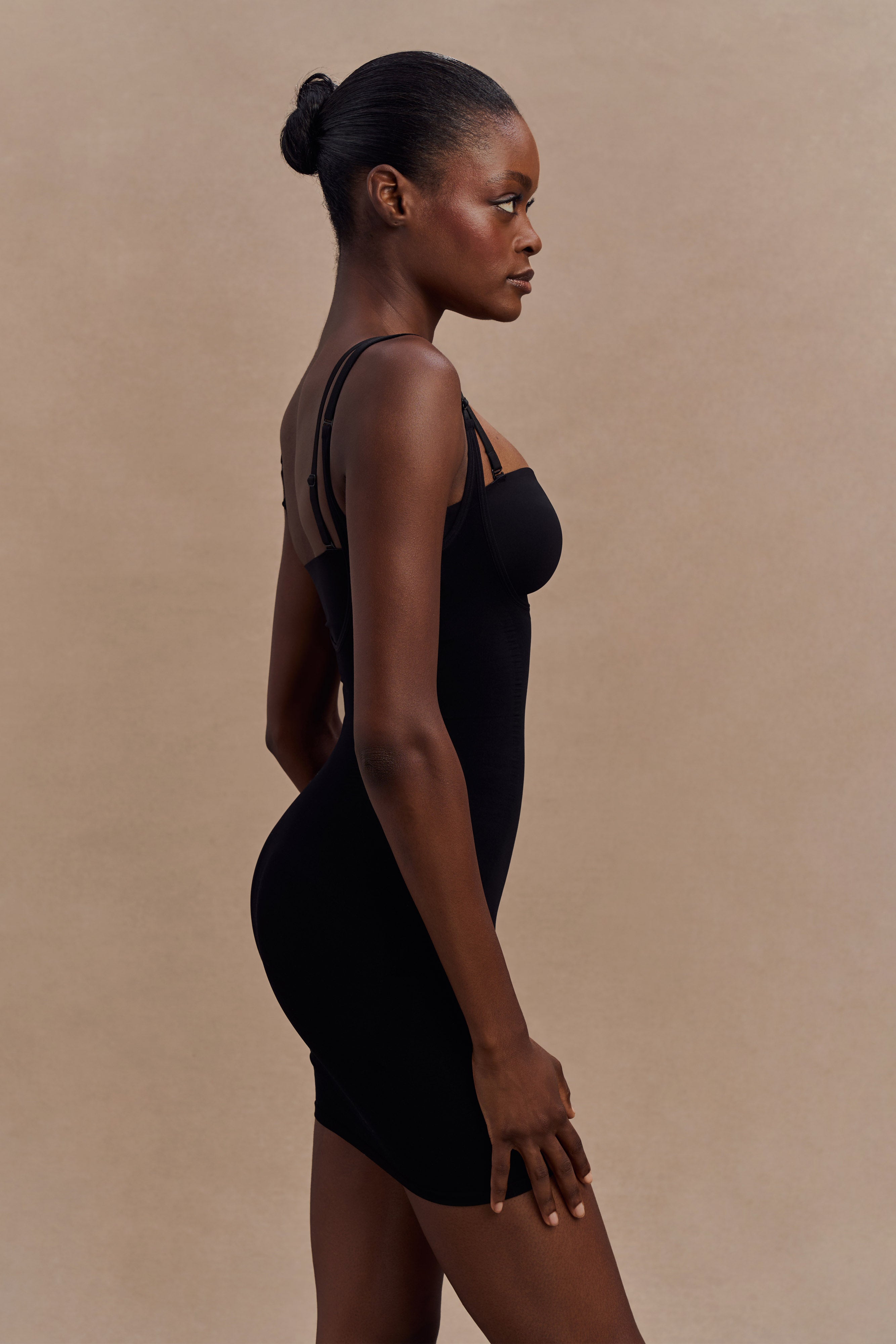 Jocelyn Backless Shapewear Mini Dress - Black - Image 4