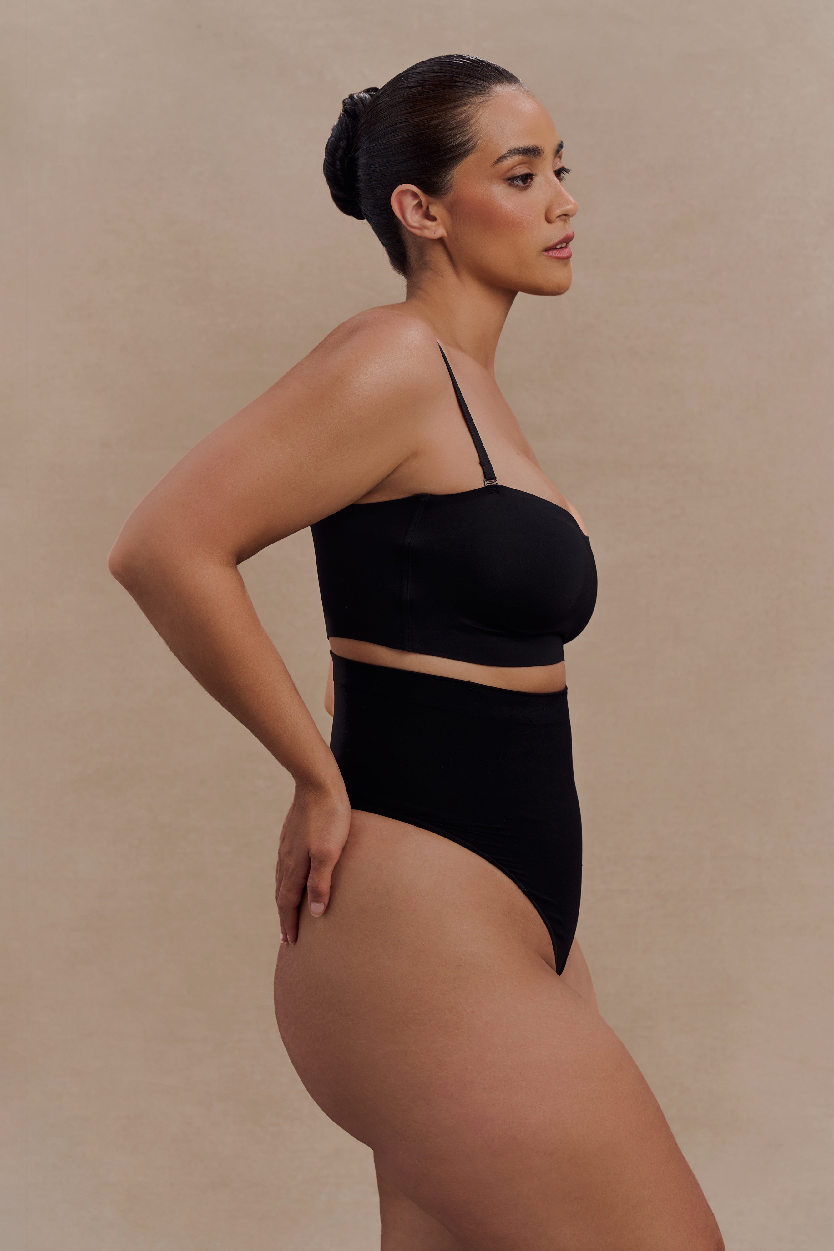 Saria High Waist Shapewear Briefs - Black - Image 4
