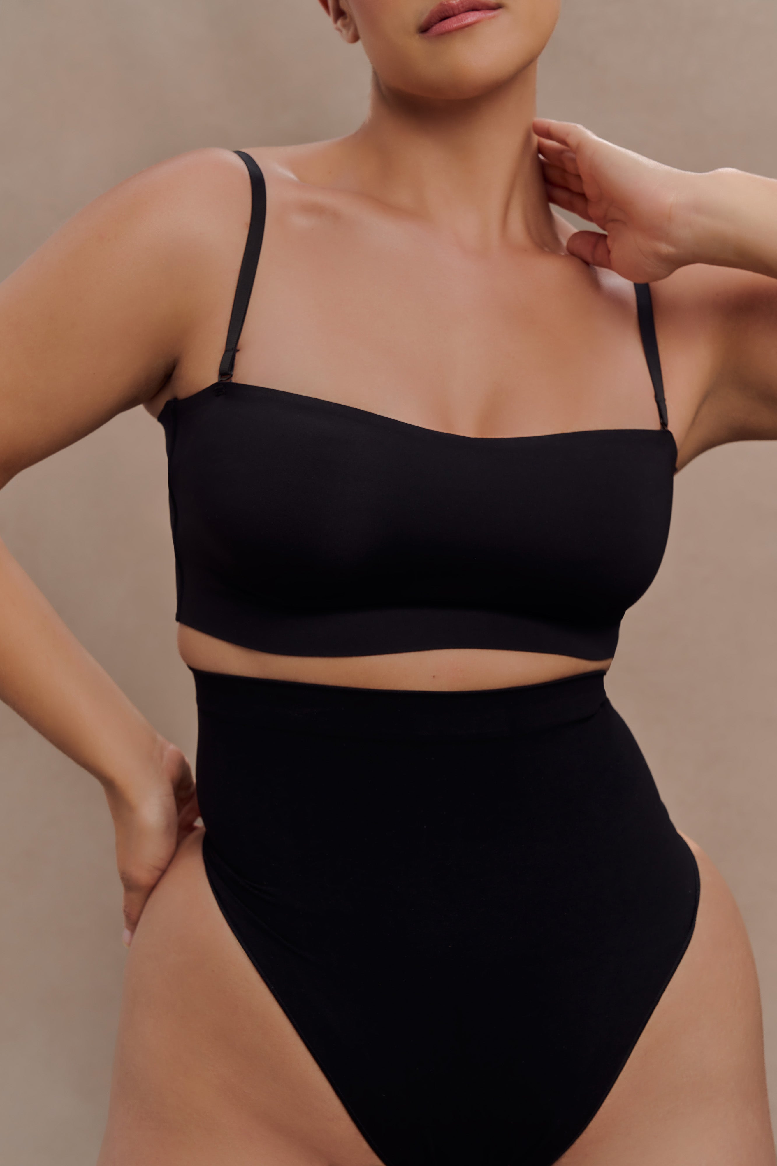 Saria High Waist Shapewear Briefs - Black - Image 3