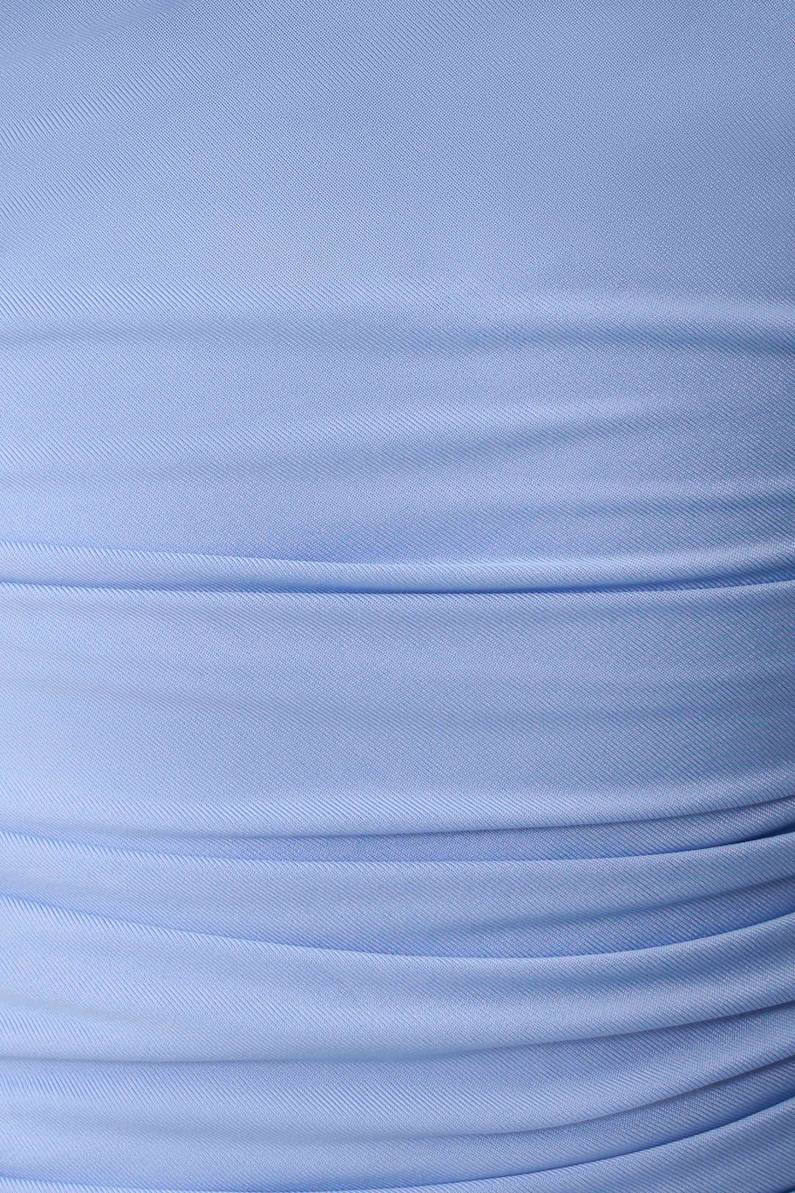 Luu Off Shoulder Slinky Top - Sea Blue - Image 8