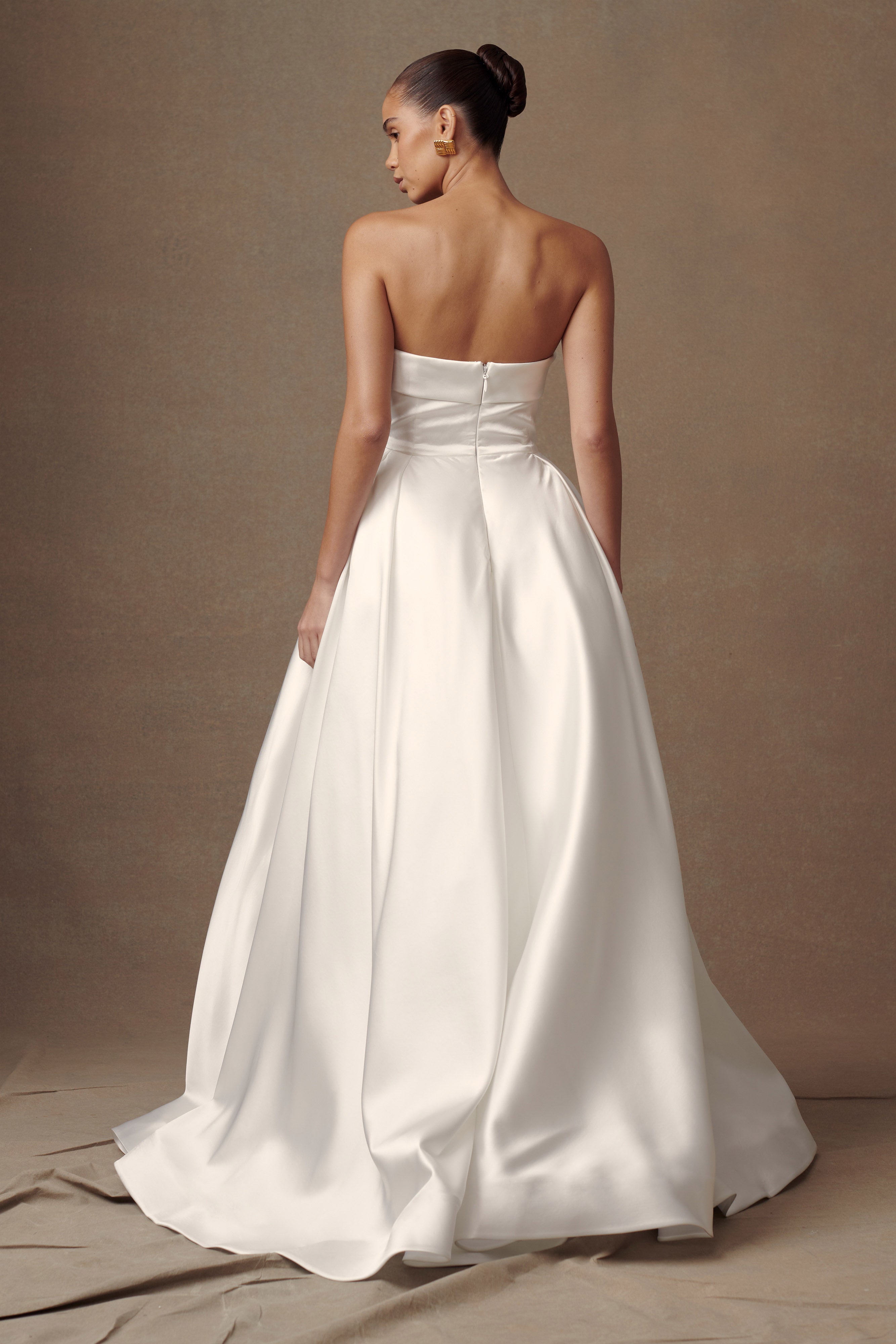 Eileen Strapless Wedding Gown - White - Image 6
