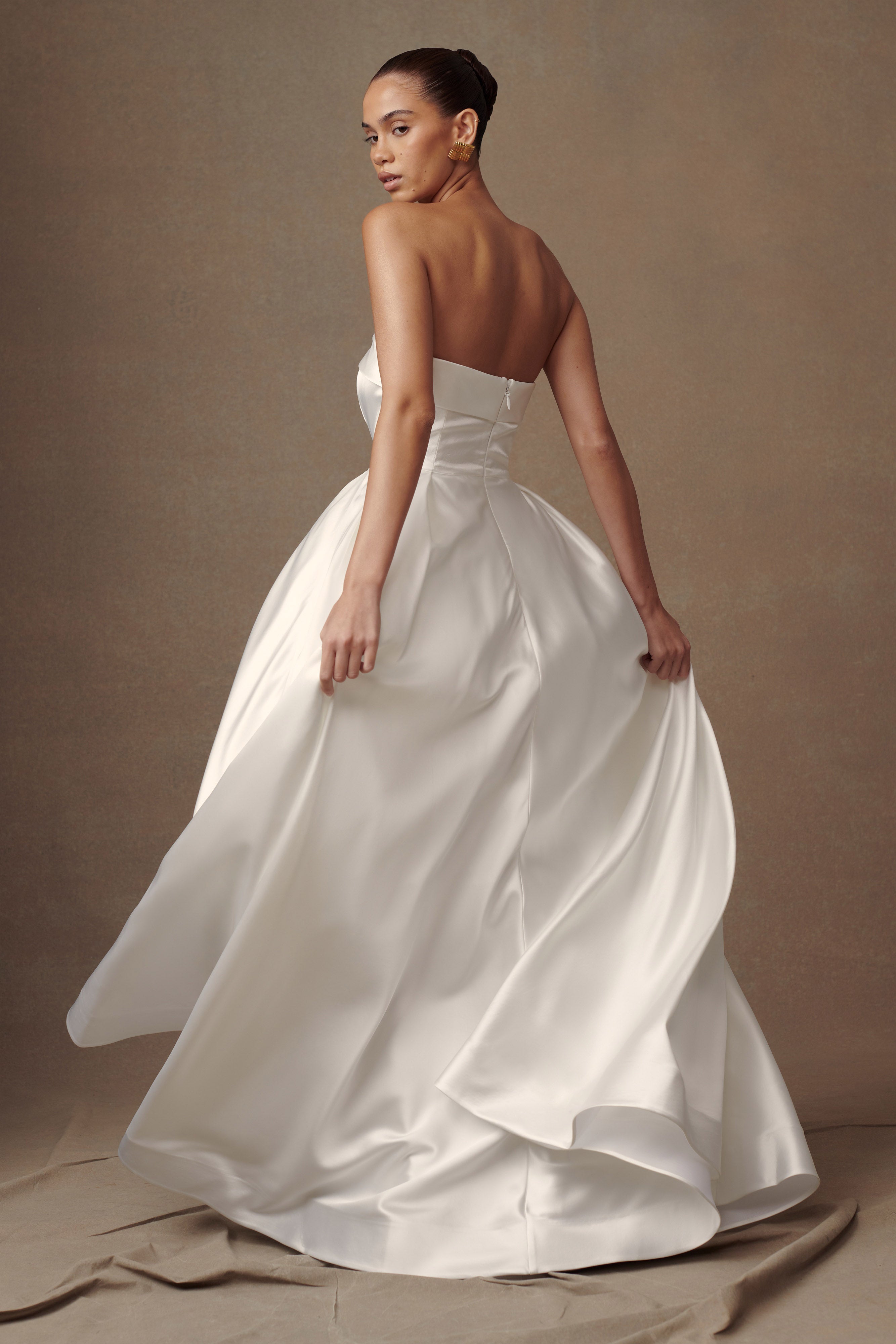 Eileen Strapless Wedding Gown - White - Image 2