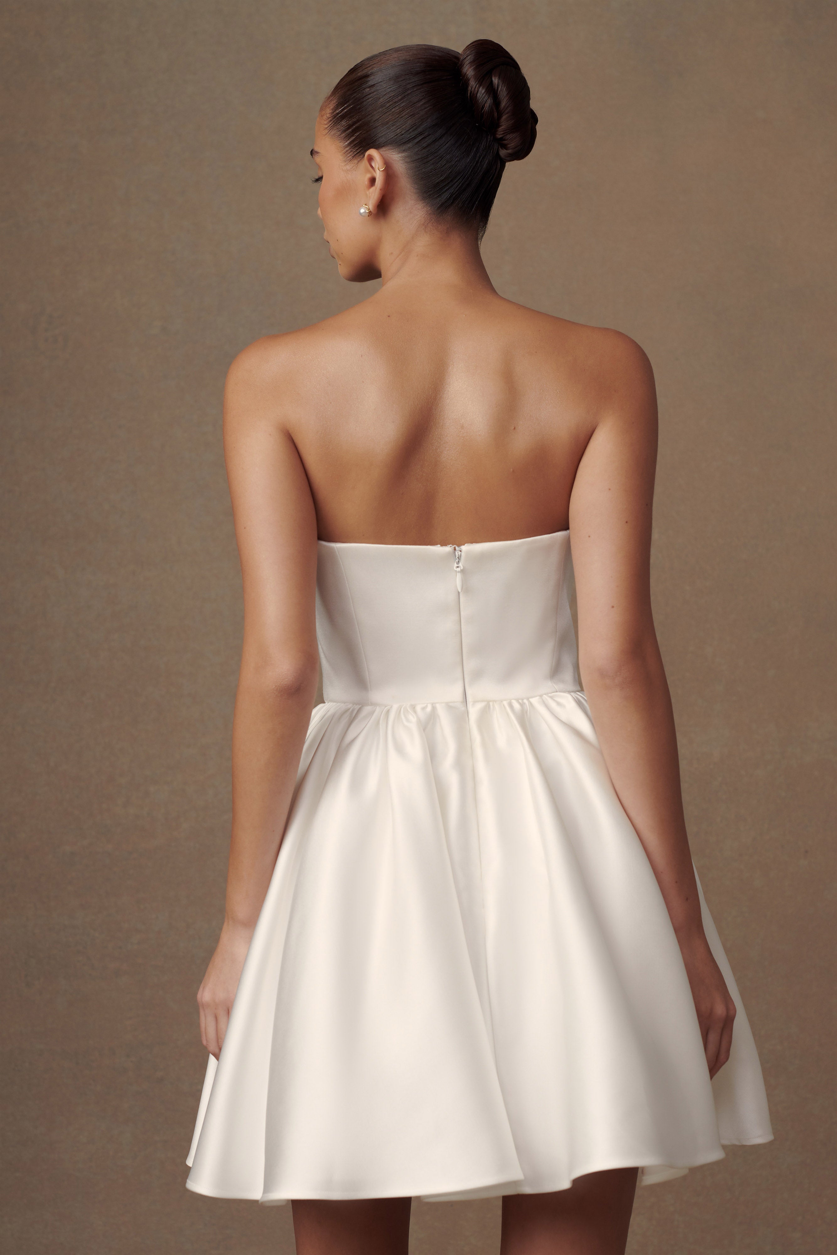 Alternative view of Hollie Structured Corset Mini Dress - White