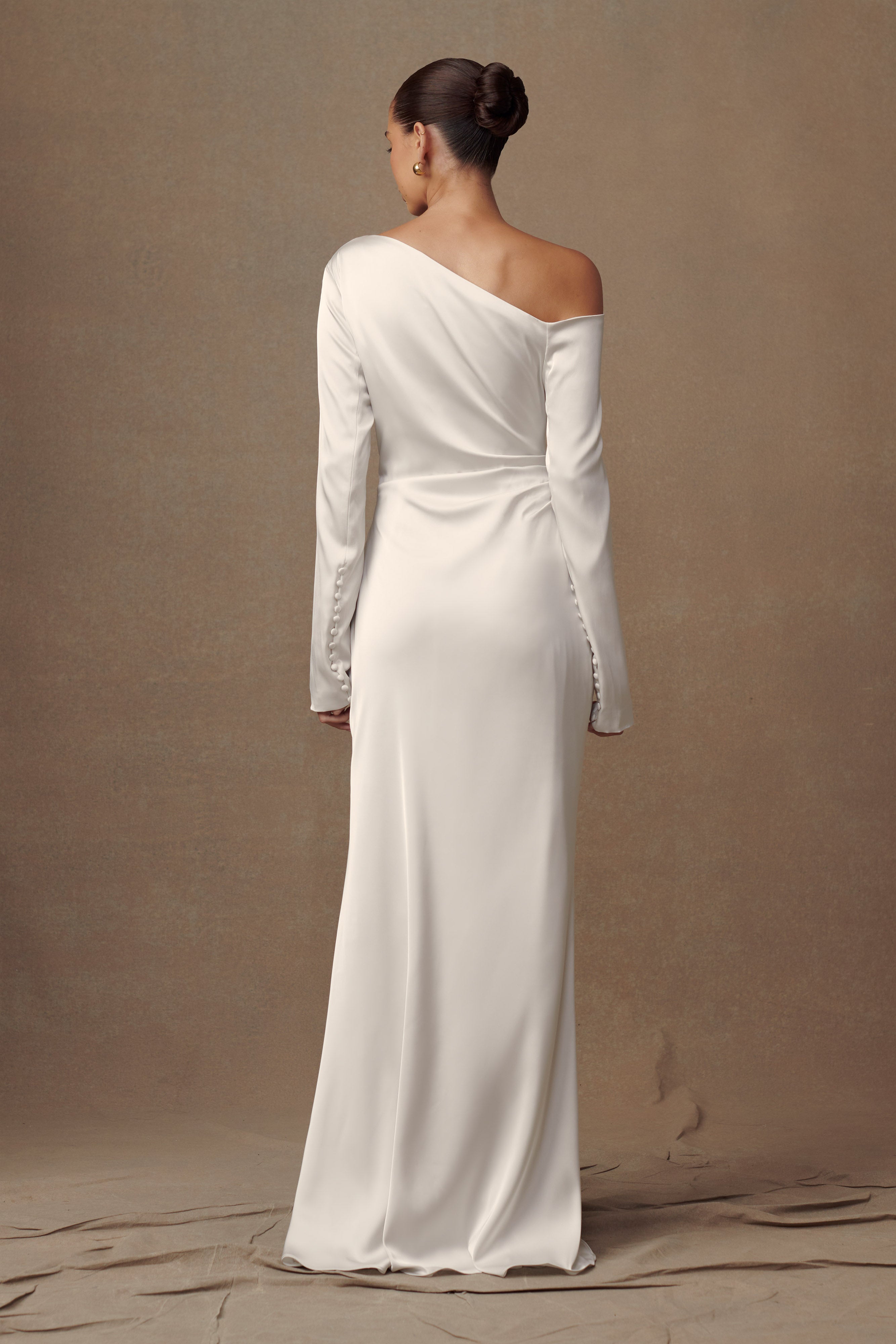 Alternative view of Avery Long Sleeve Maxi Dress - Ivory