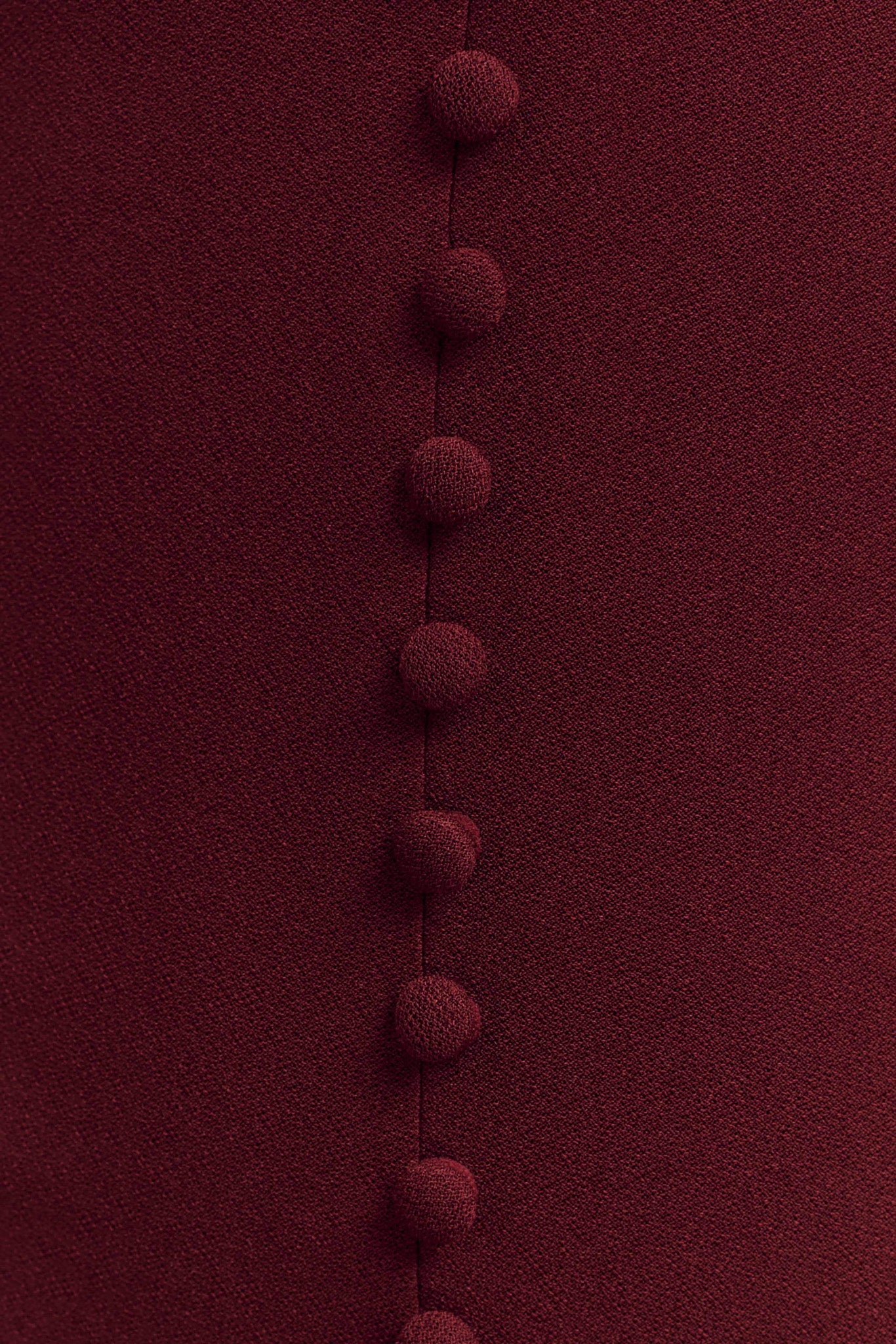 Annita Crepe Halter Midi Dress - Merlot - Image 5
