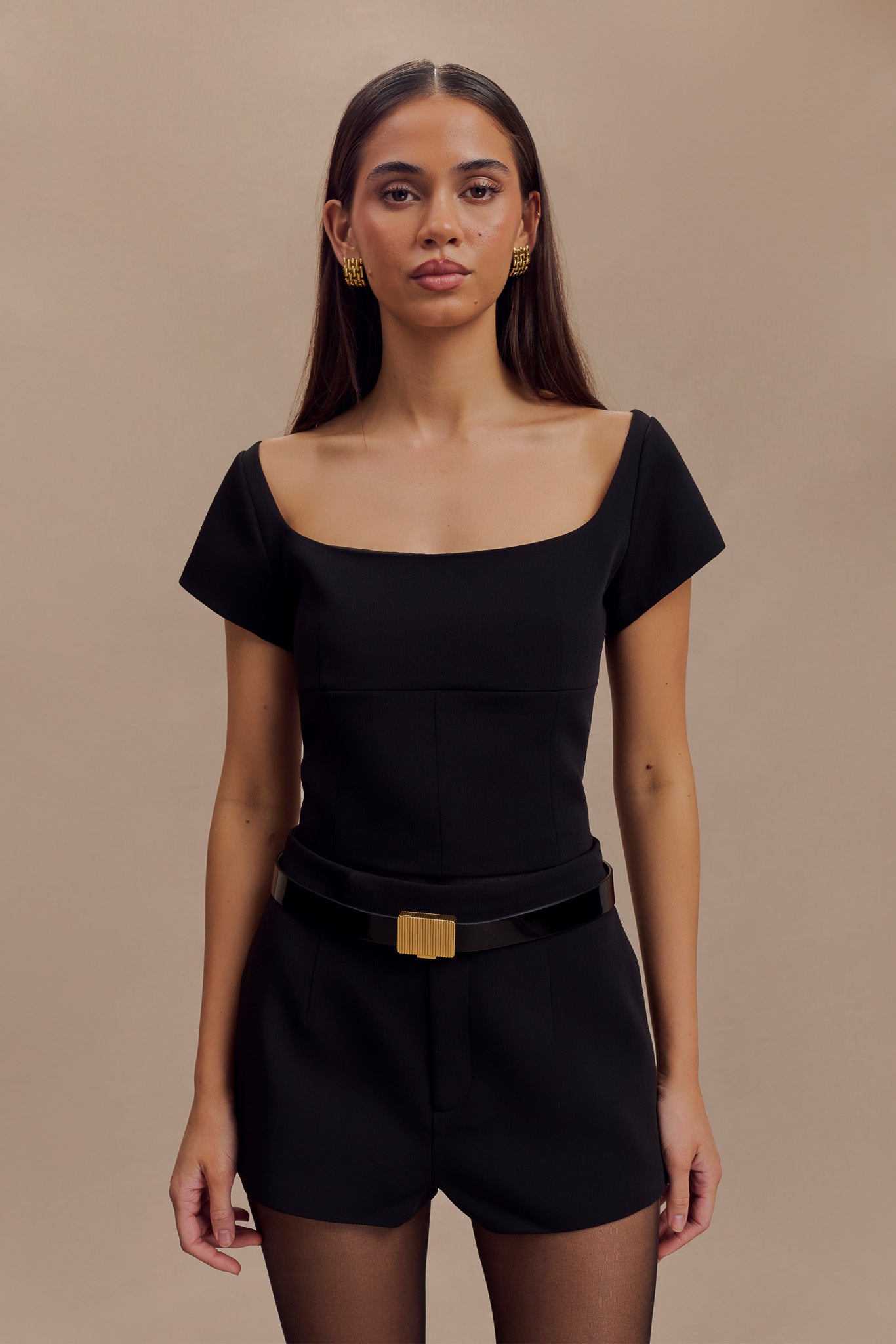 Celeste Hot Pant Short - Black - Image 3