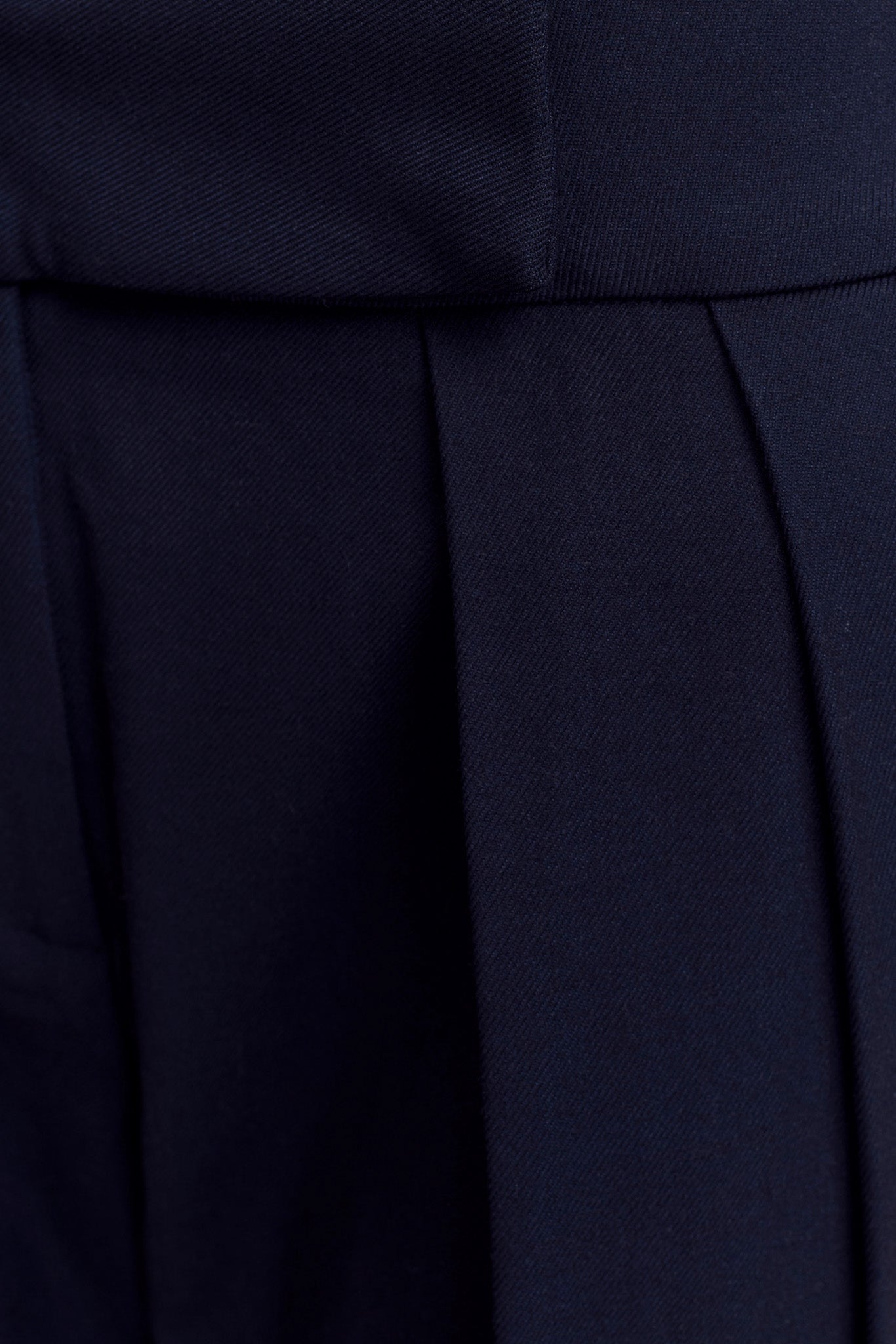 Penelope Pleated High Waisted Pants - Dark Navy - Image 8