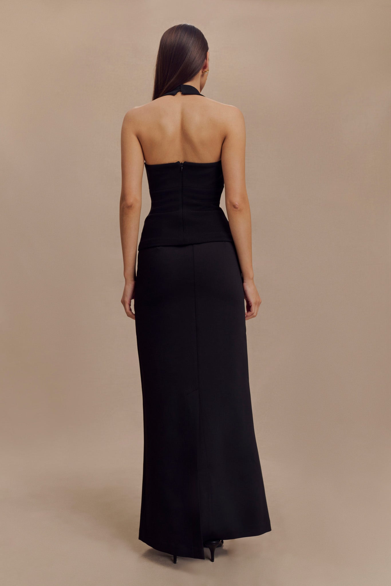 Amelita Suiting Halter Top - Black - Image 5