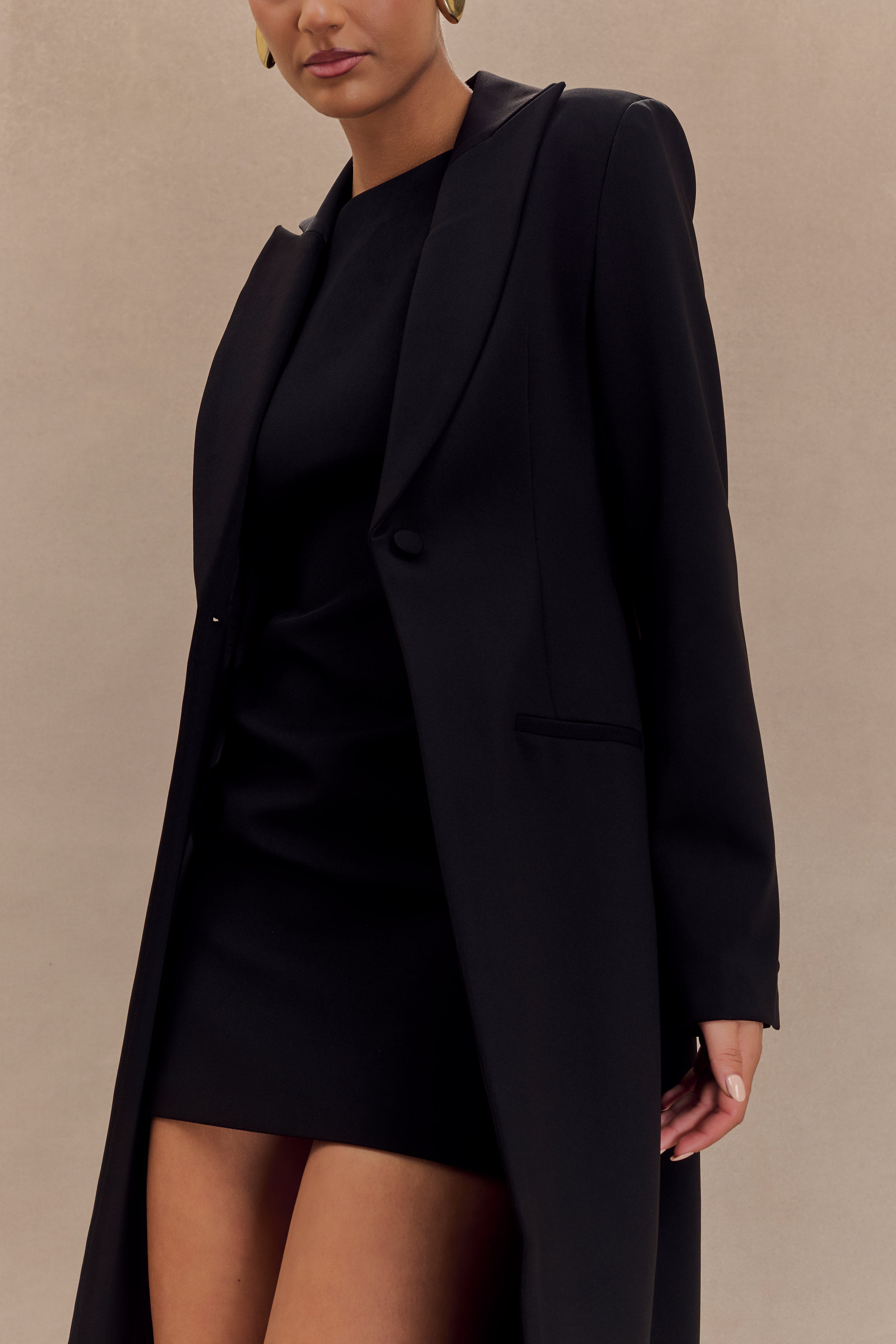 Caviar Suiting Coat - Black - Image 3