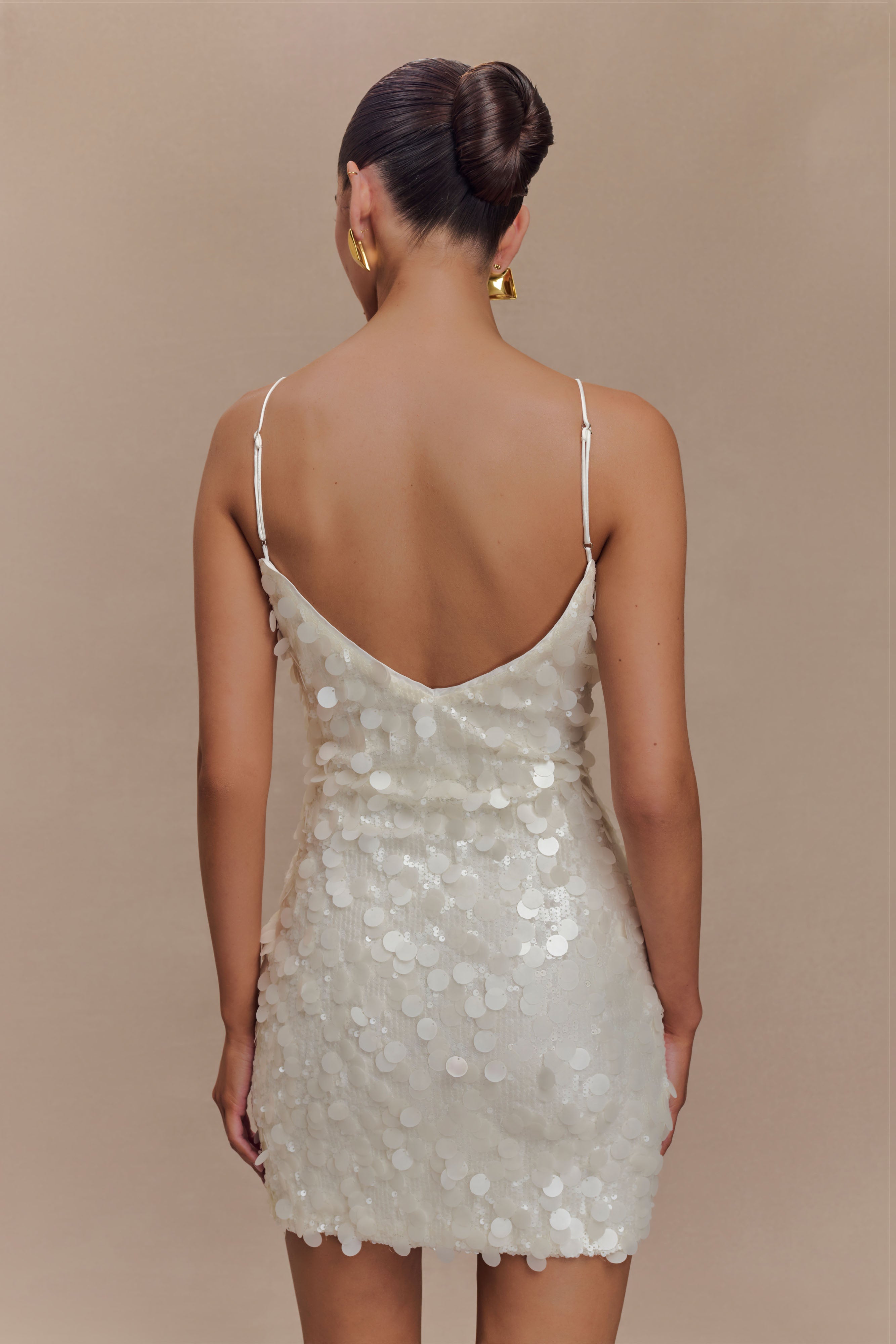 Alternative view of Romilly Sequin Mini Dress - Ivory