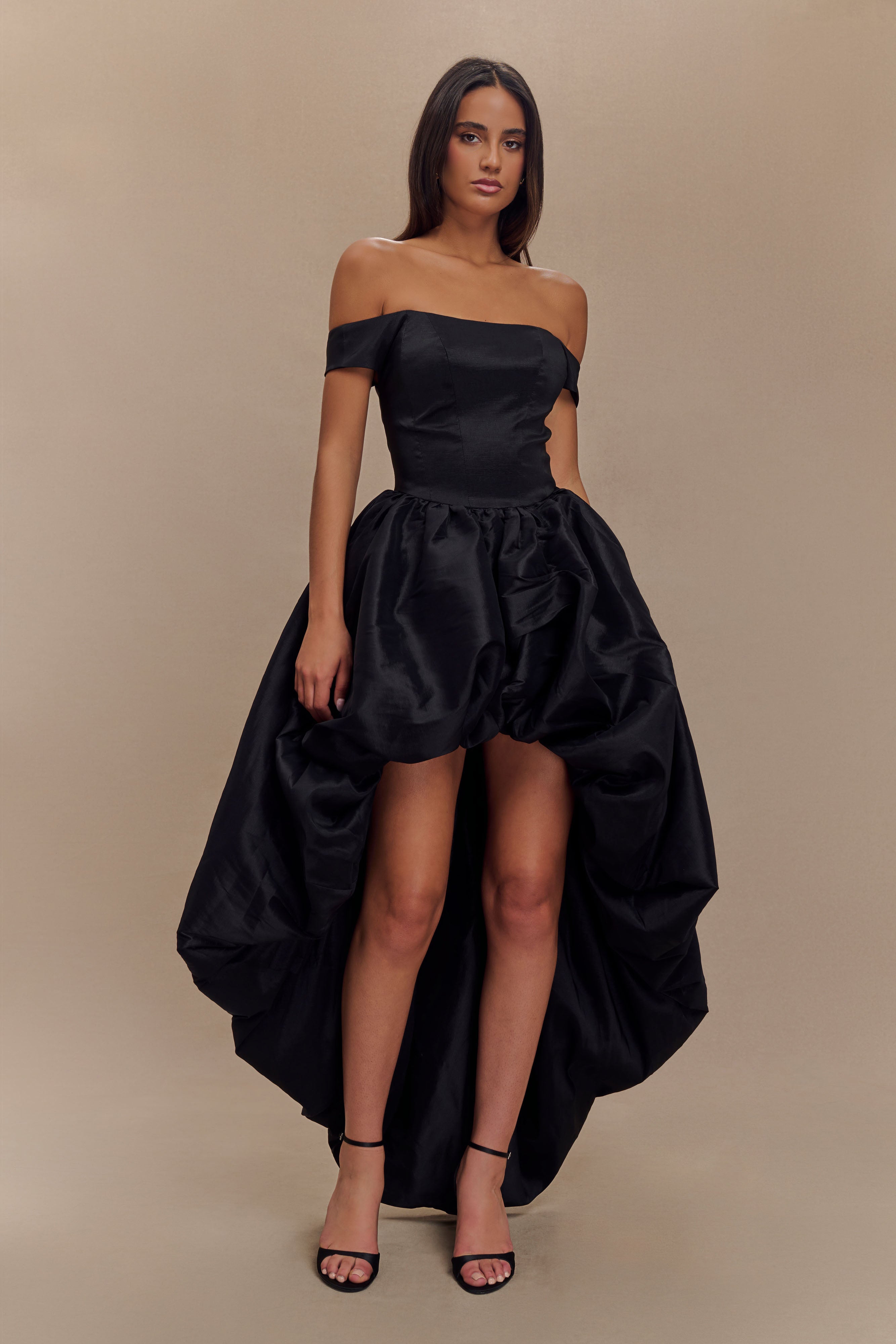 Amelia Bubble Maxi Dress - Black - Image 5