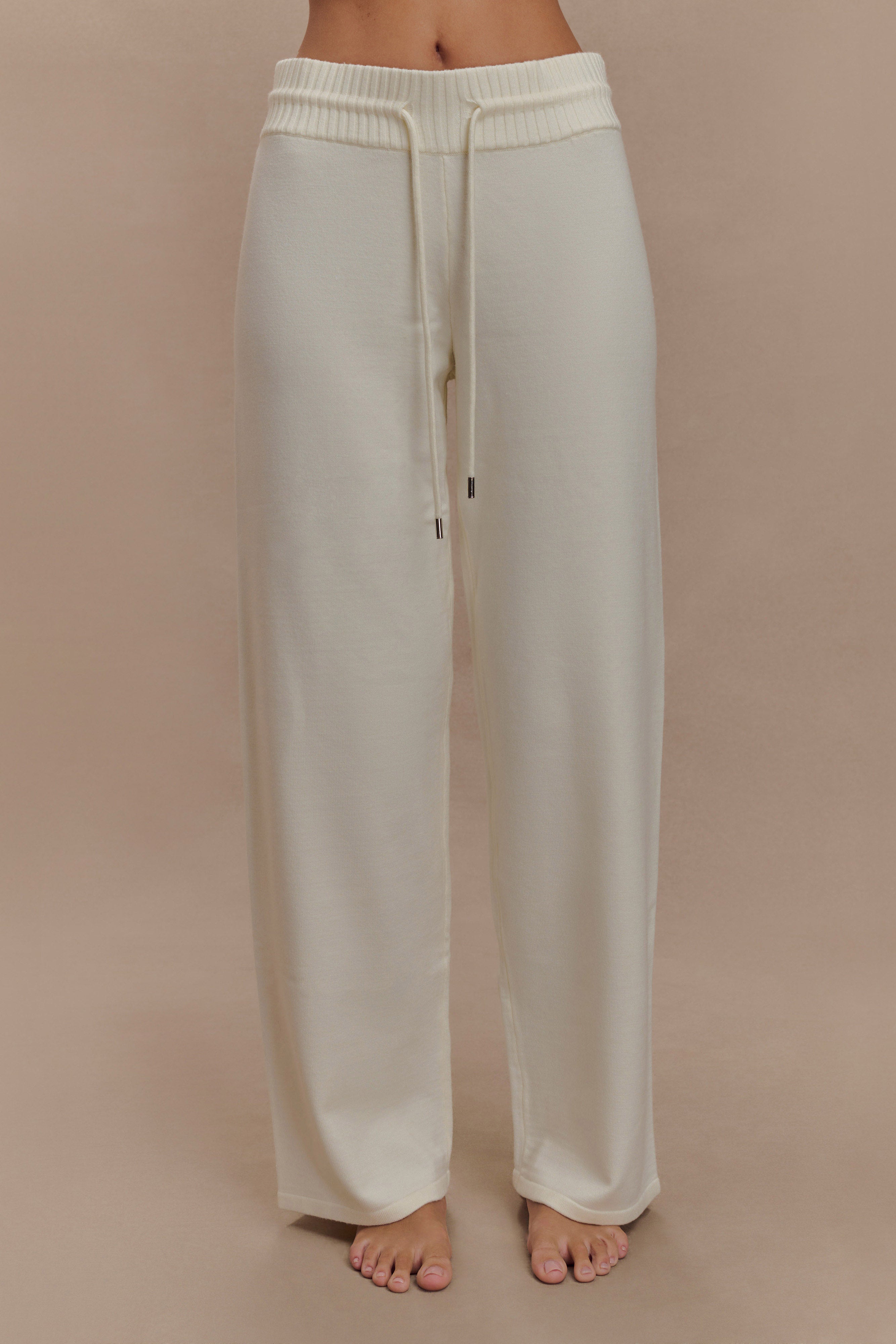 Alternative view of Natalya Knit Wide Leg Pants - Ivory