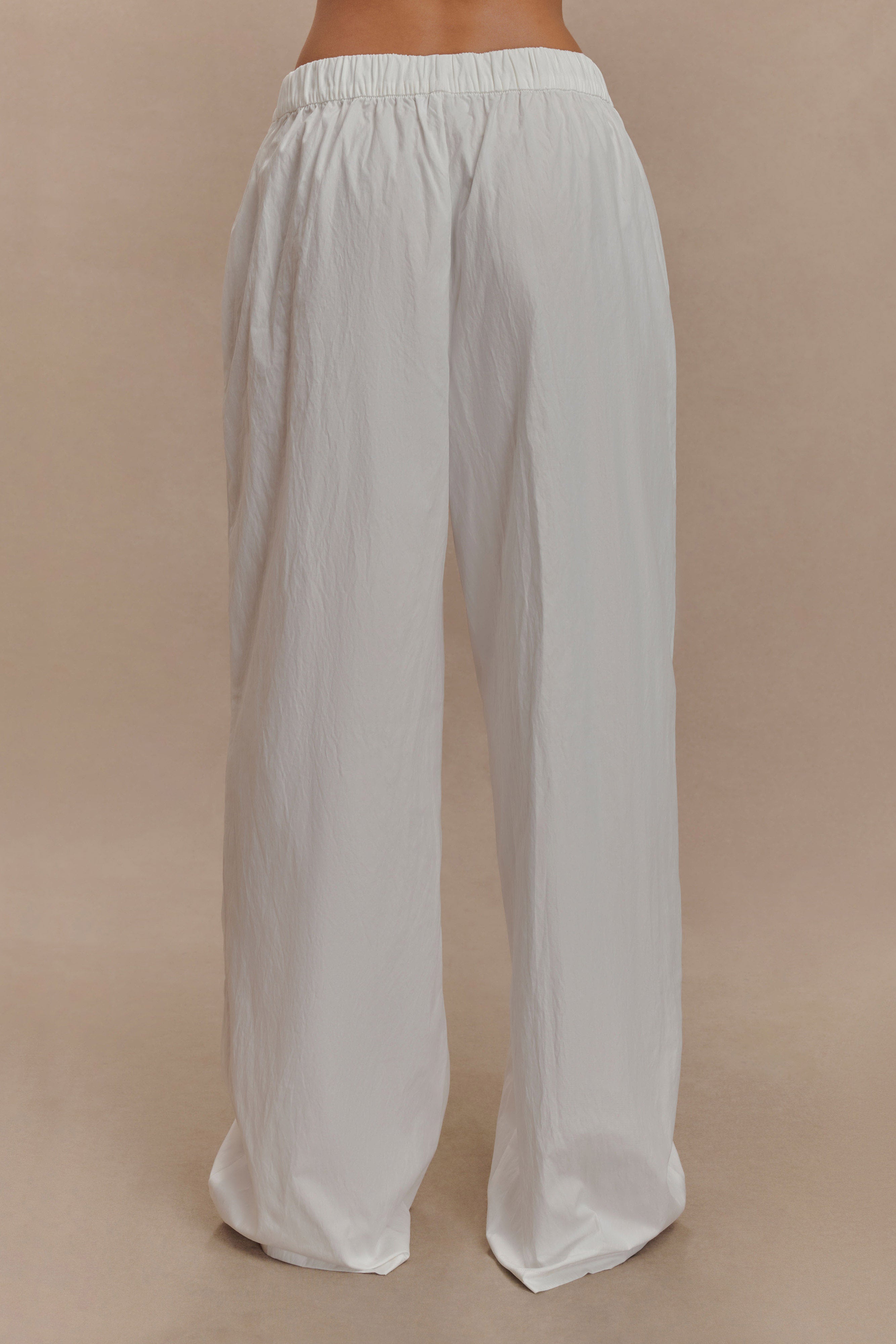 Alternative view of Campbell Cotton Wide Leg Pants - White