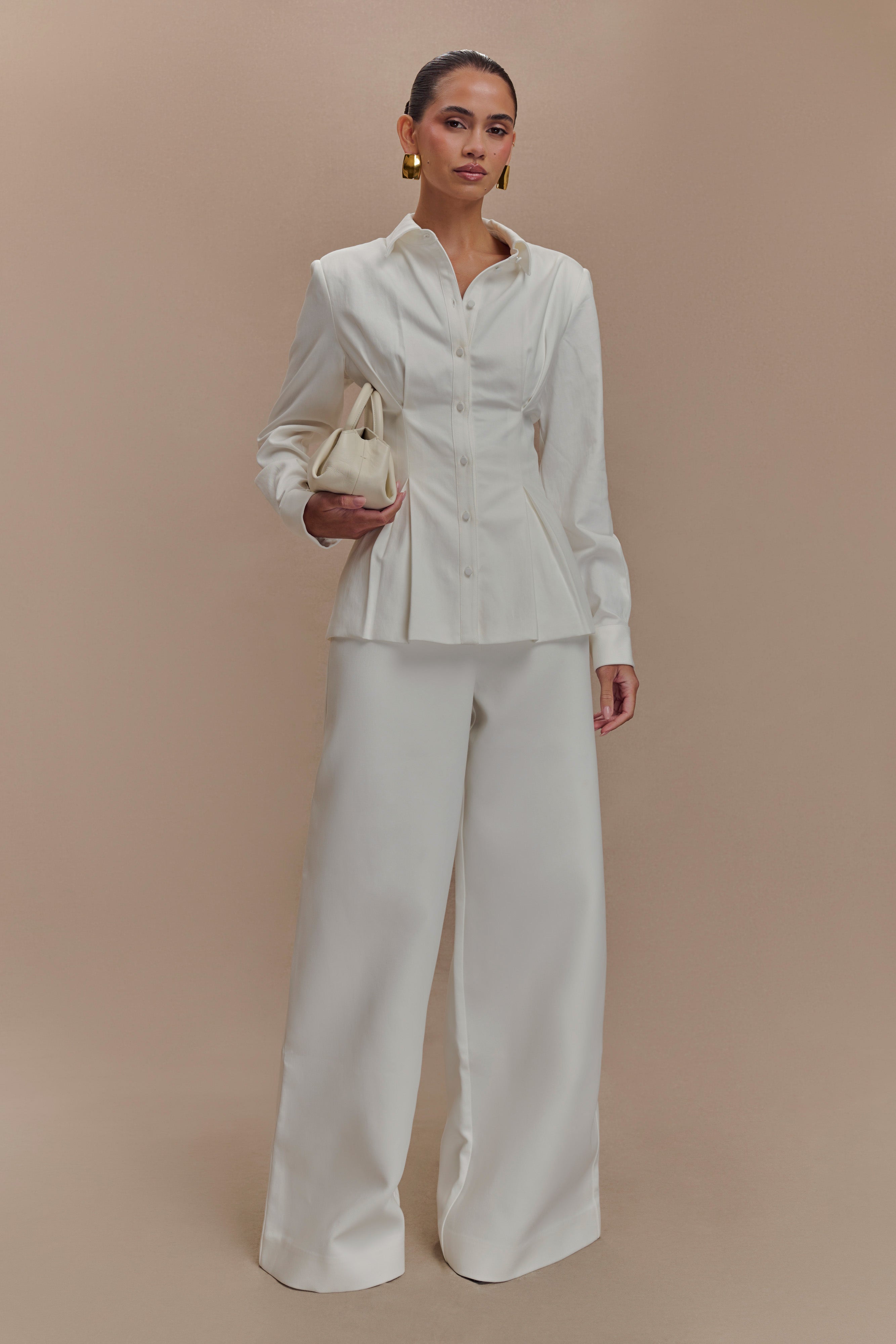 Rhia Oversized Shirt - White - Image 7