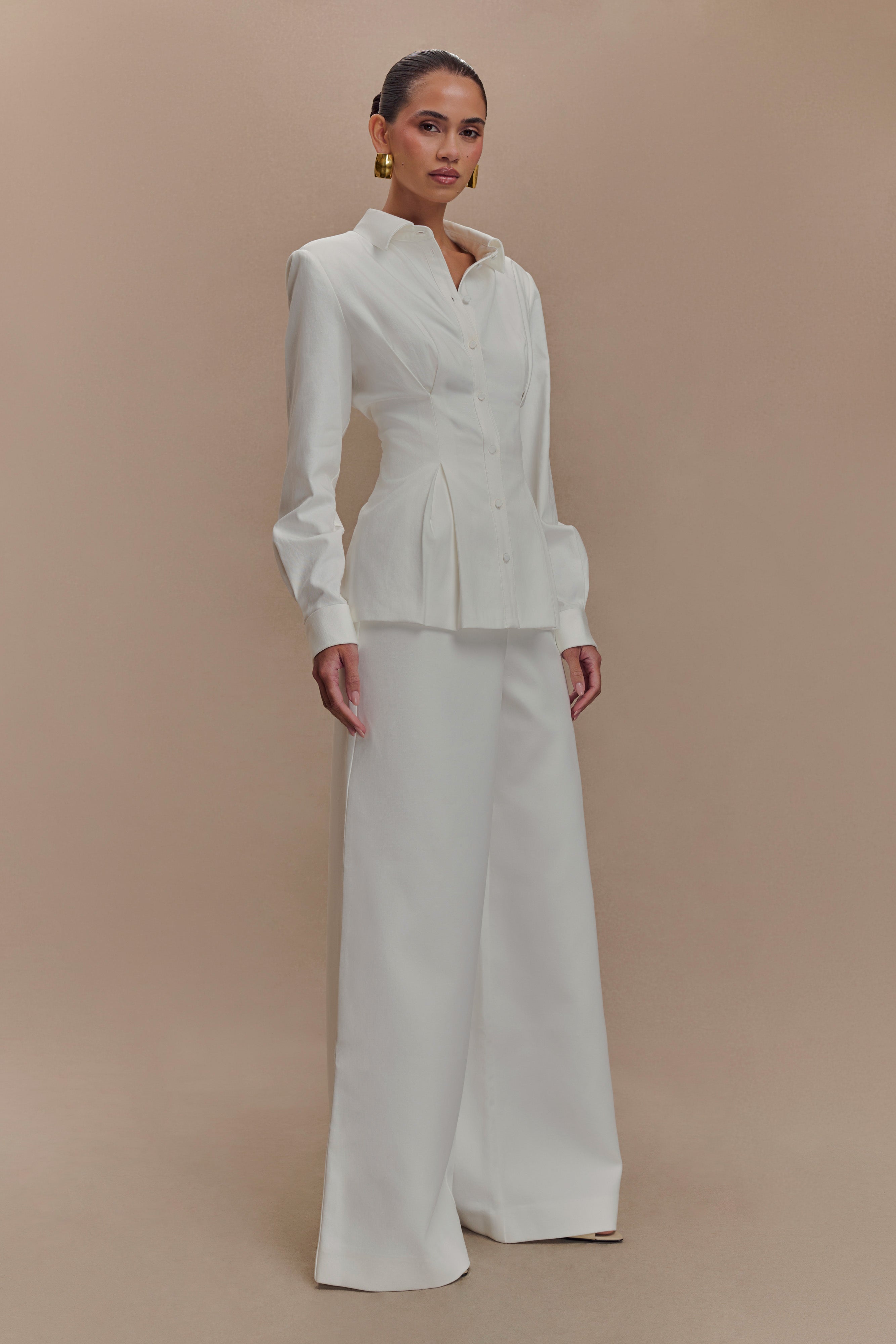 Rhia Oversized Shirt - White - Image 6