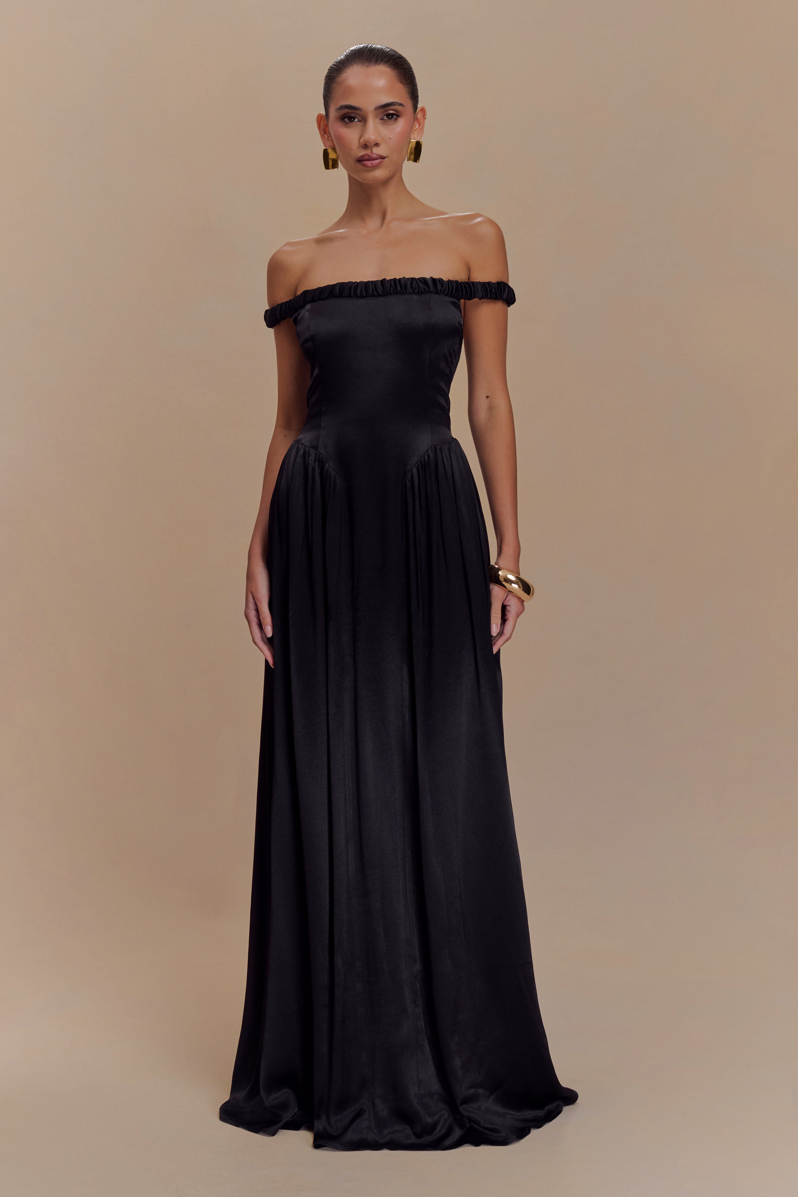 Coco Dropped Waist Maxi Dress - Black - Image 7