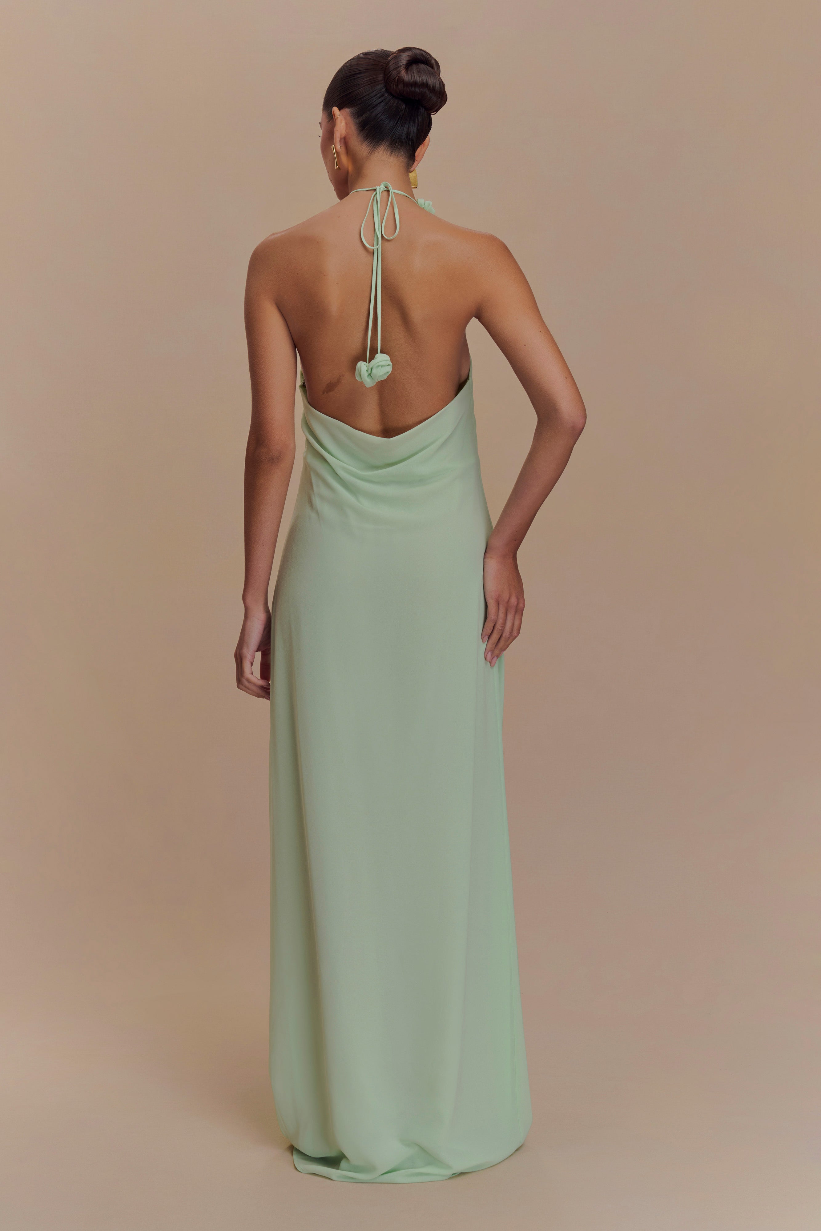 Alternative view of Rosalia Cowl Neck Maxi Dress - Sage