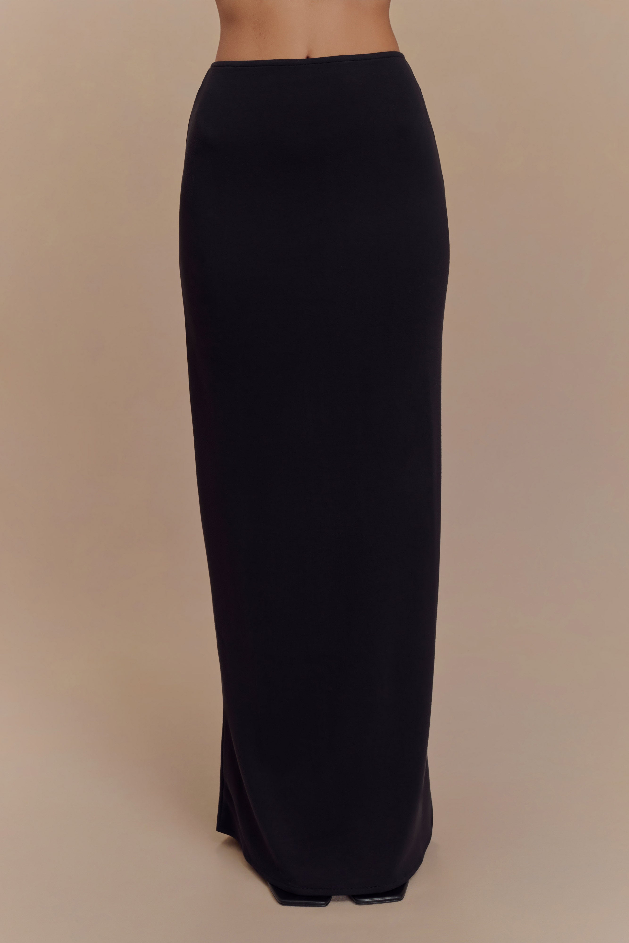 Eris Scuba Jersey Maxi Skirt - Black - Image 5