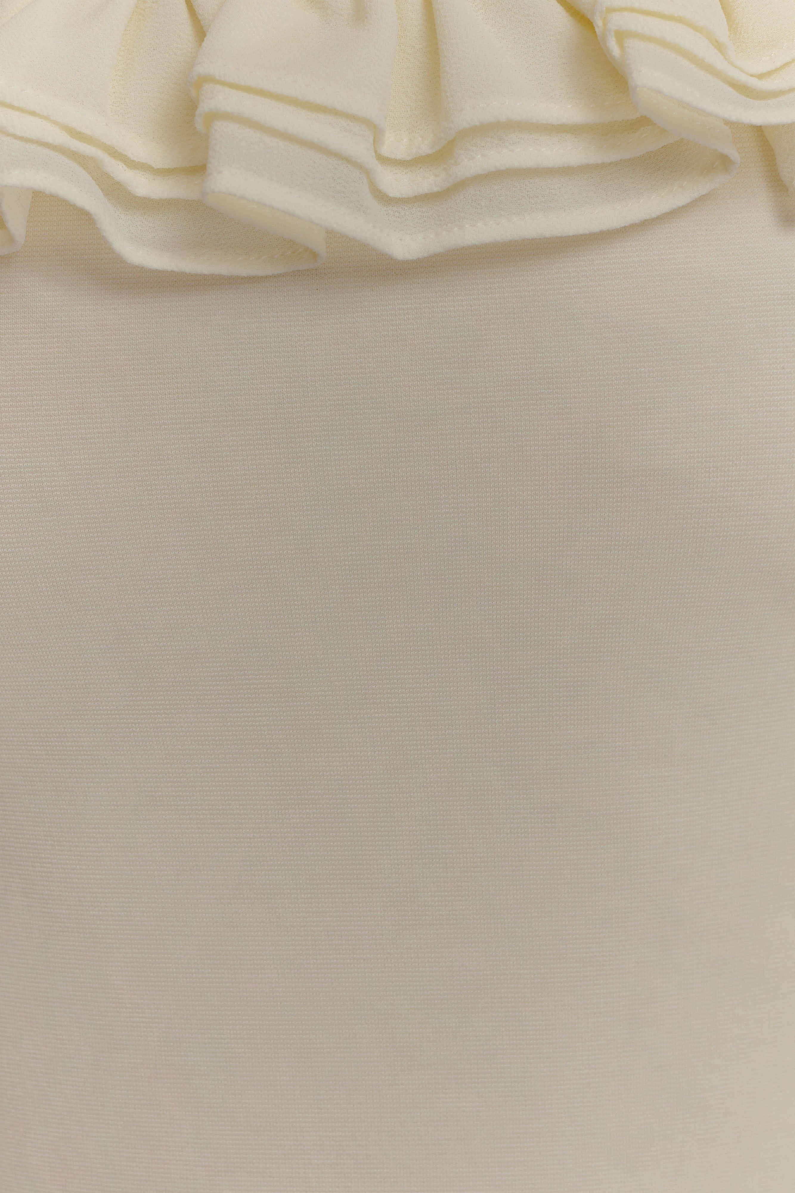 Nova Ruffle Off Shoulder Maxi Dress - Ivory - Image 3