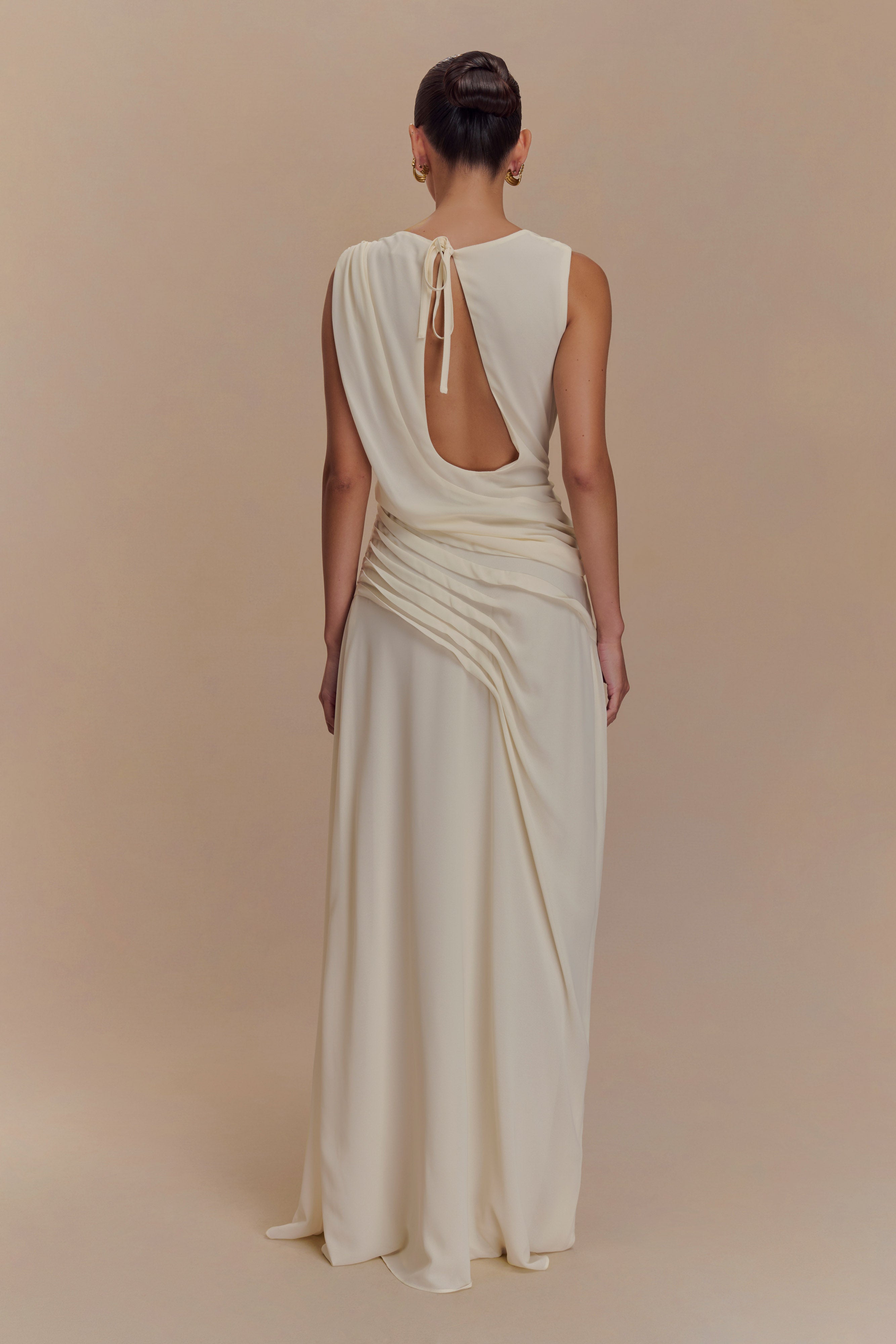 Alternative view of Oria Chiffon Maxi Dress - Ivory