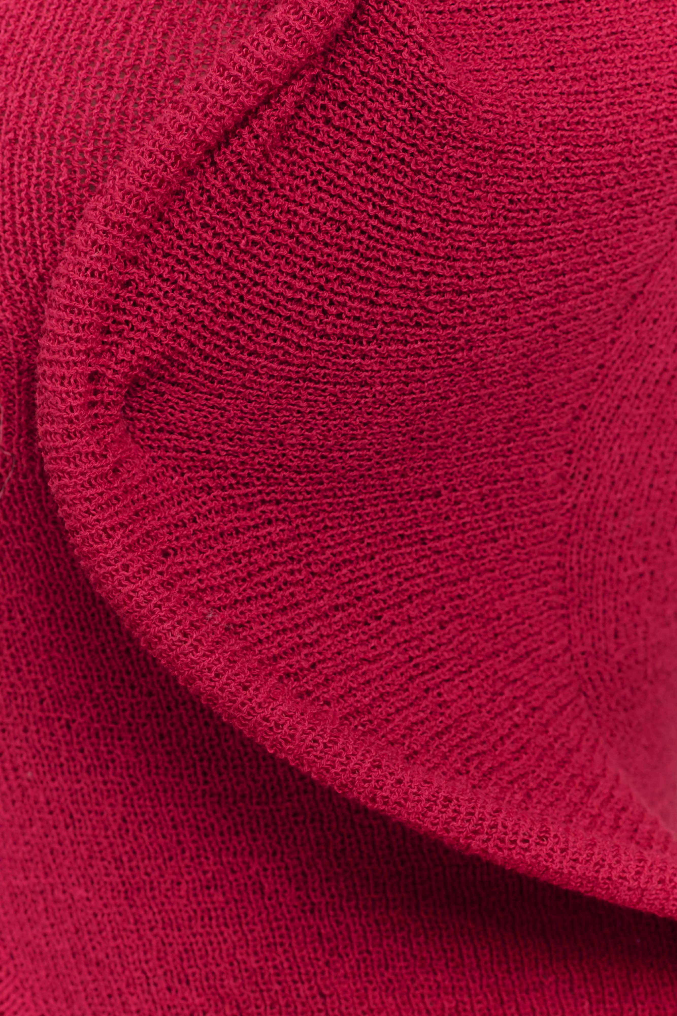Haisley Off Shoulder Knit Top - Raspberry - Image 7