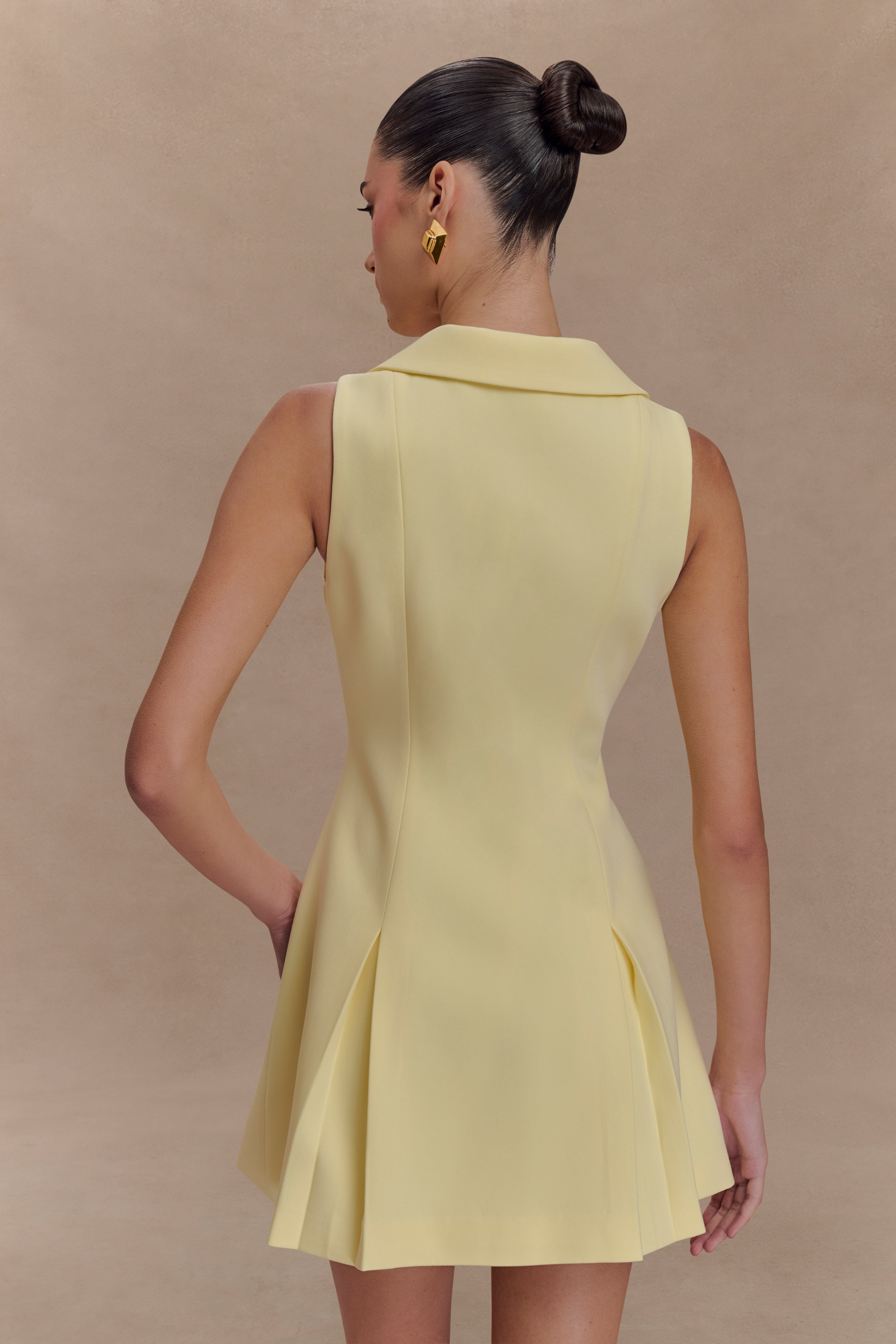 Alternative view of Oli Sleeveless Mini Dress - Lemon
