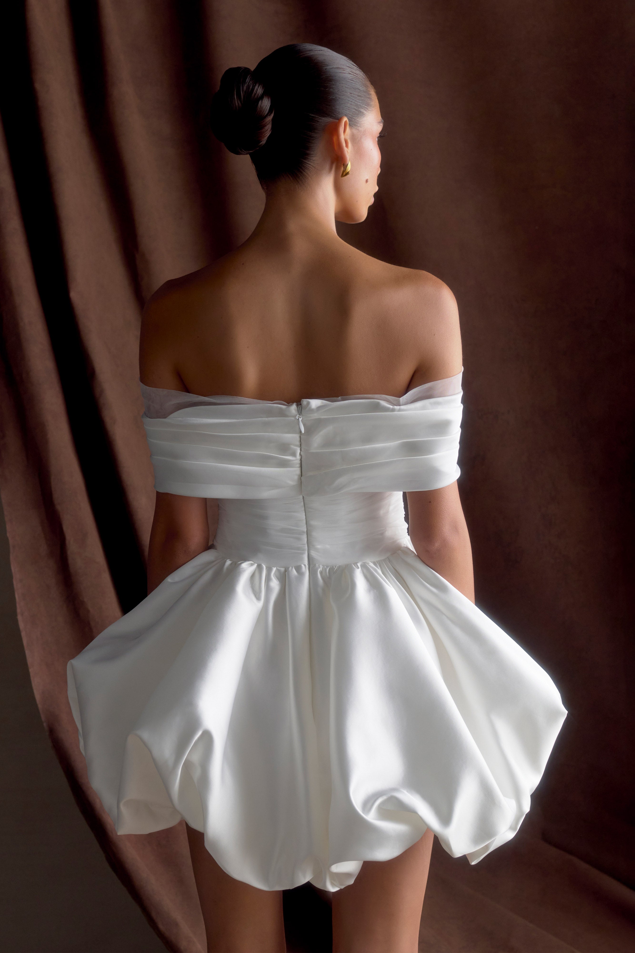 Alternative view of Lauretta Off Shoulder Mini Dress - White