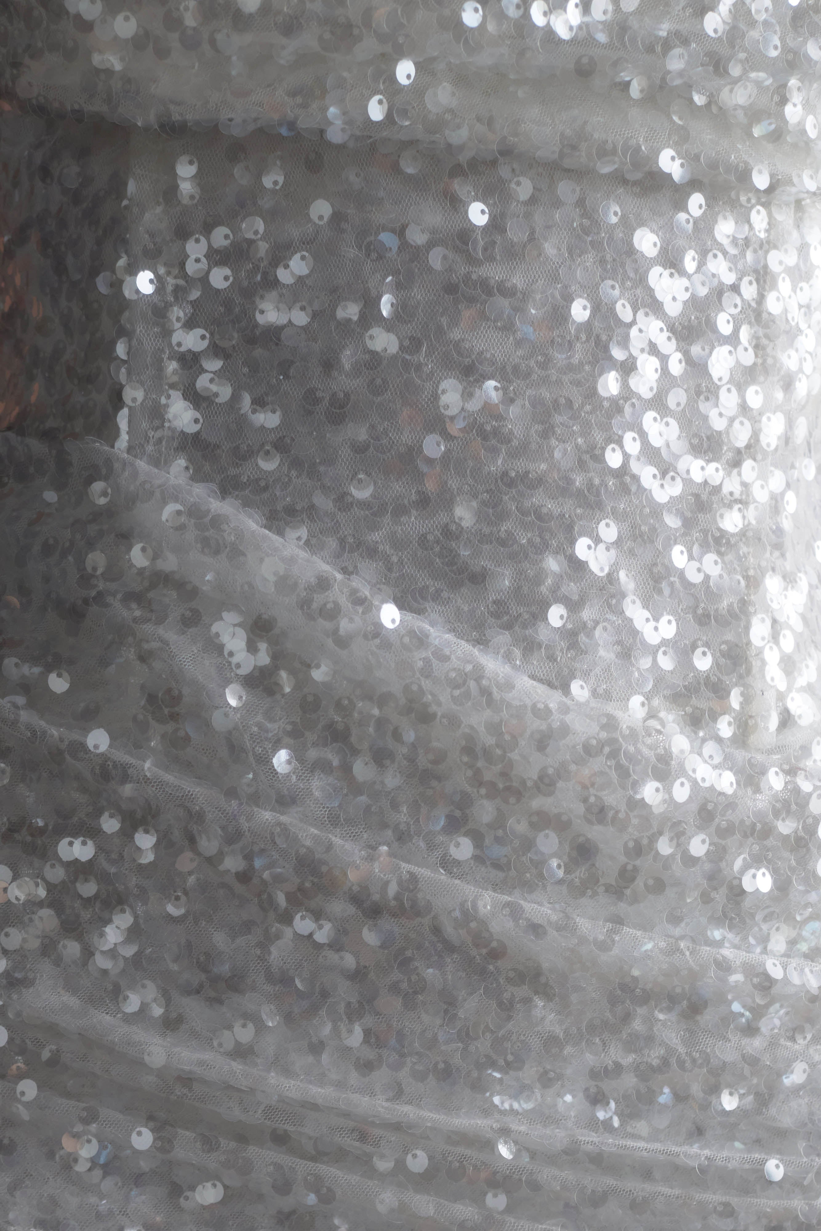 Nala Strapless Sequin Mini Dress - White - Image 3