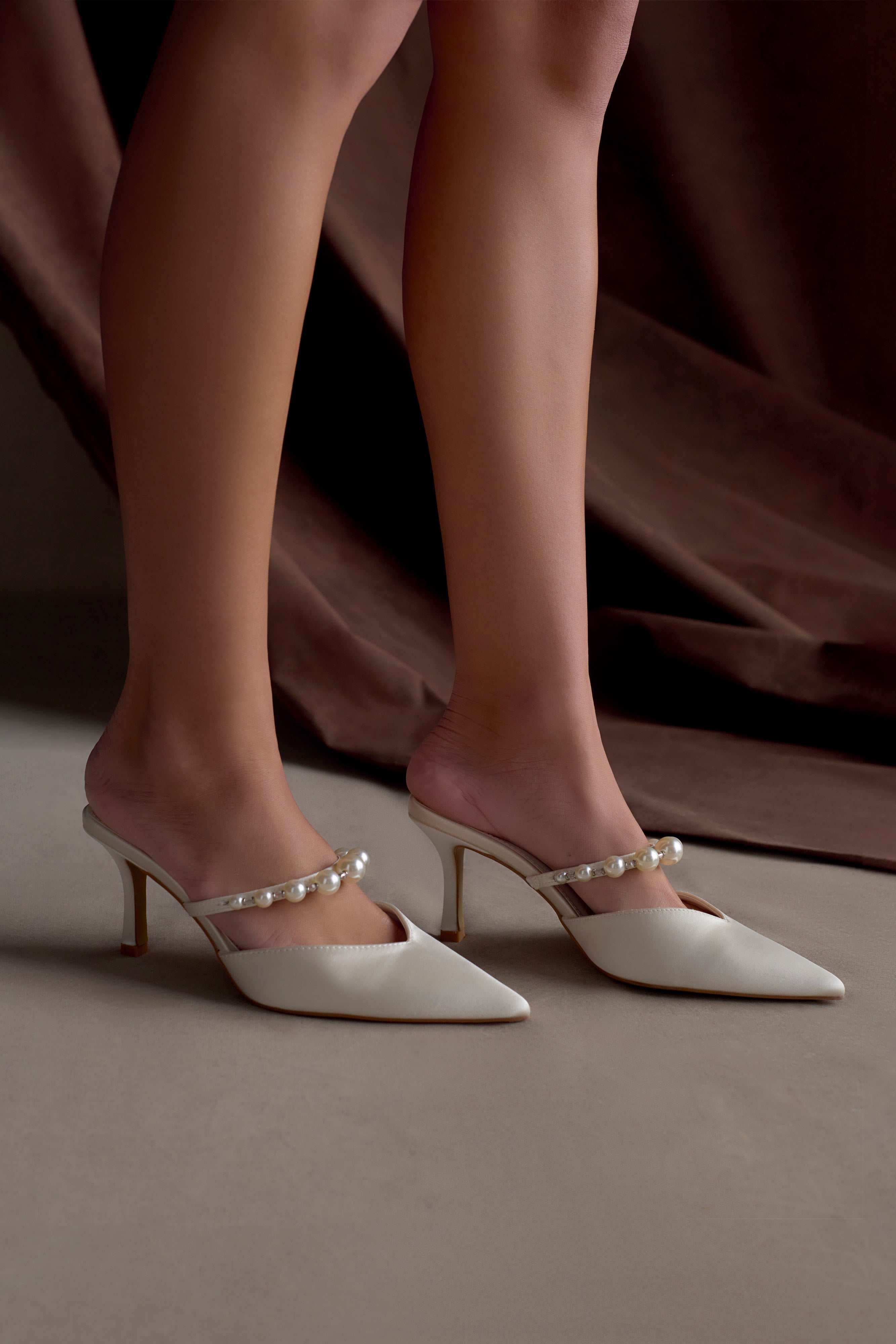 Karla Pearl Mule - Ivory - Image 5