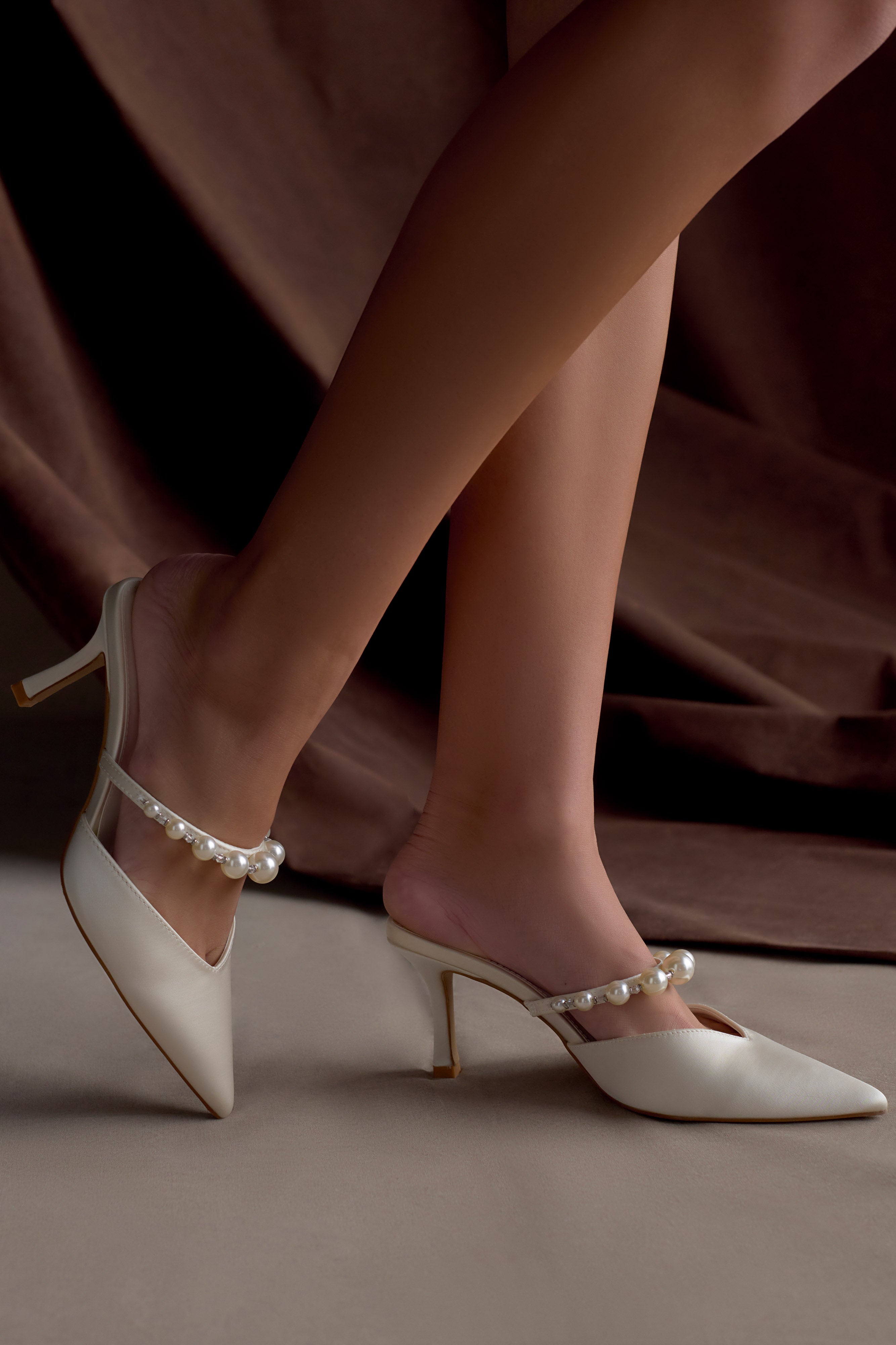Karla Pearl Mule - Ivory - Image 2