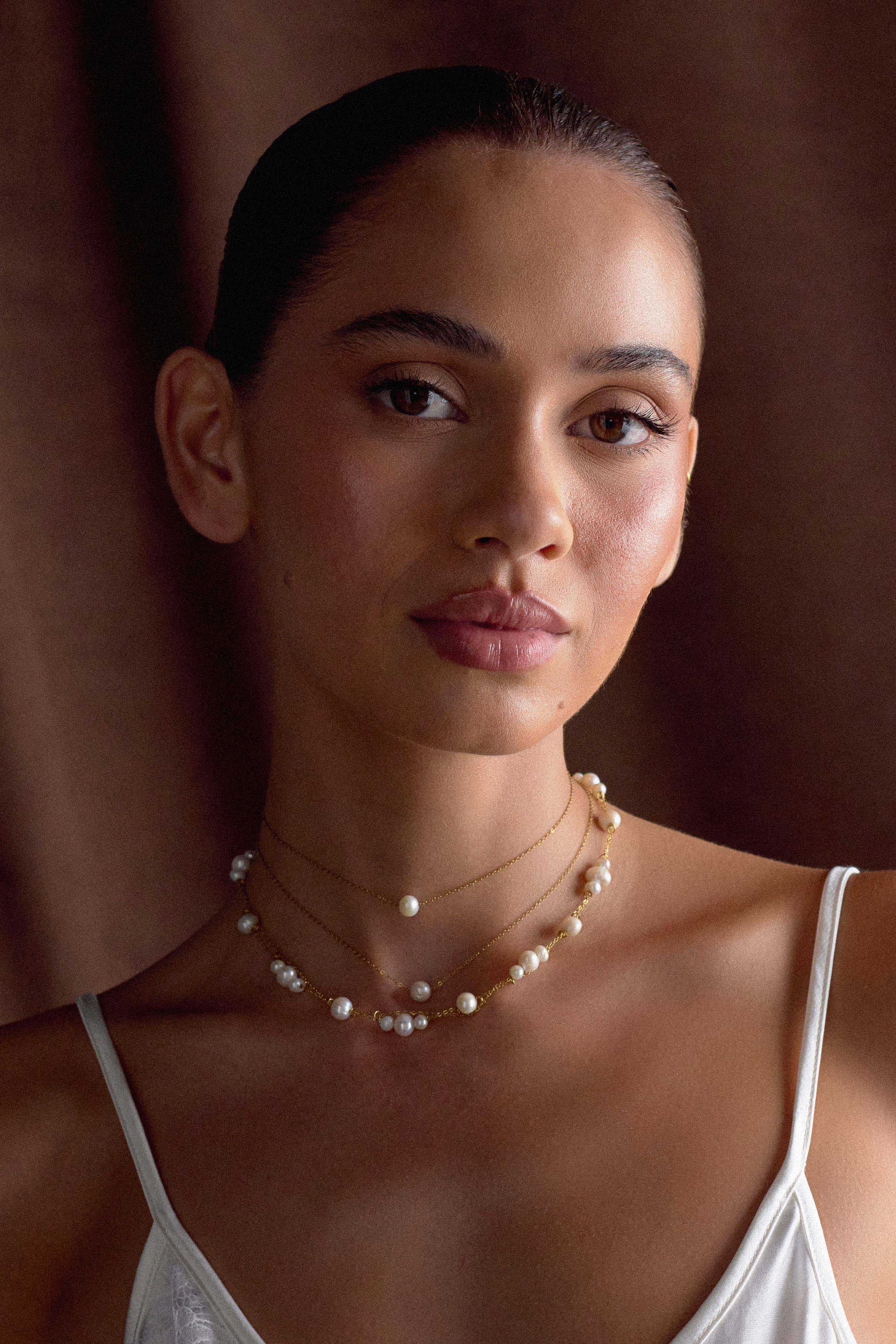Aryanne Layered Pearl Choker - Pearl - Image 2