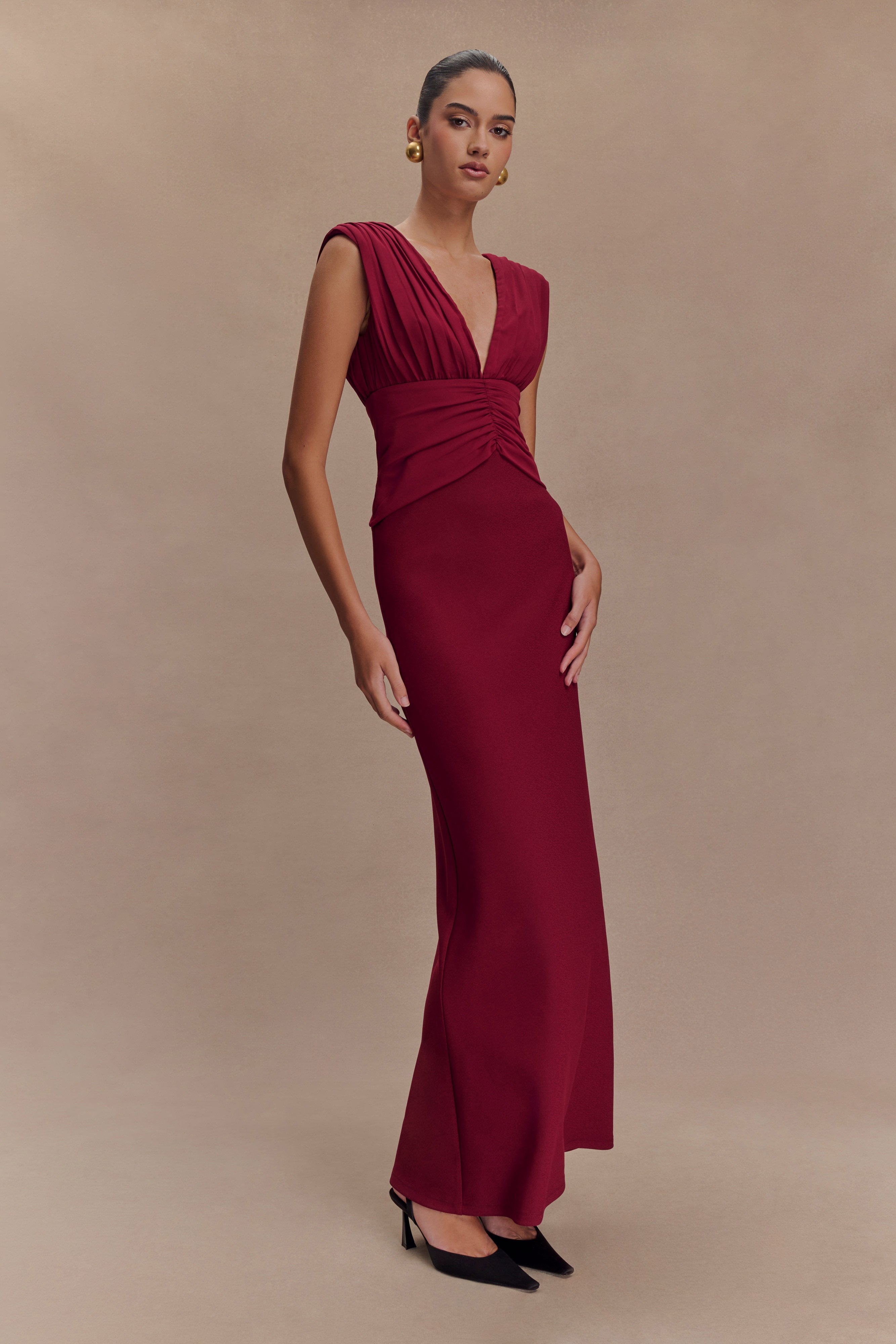 Monique Maxi Dress - Plum - Image 4