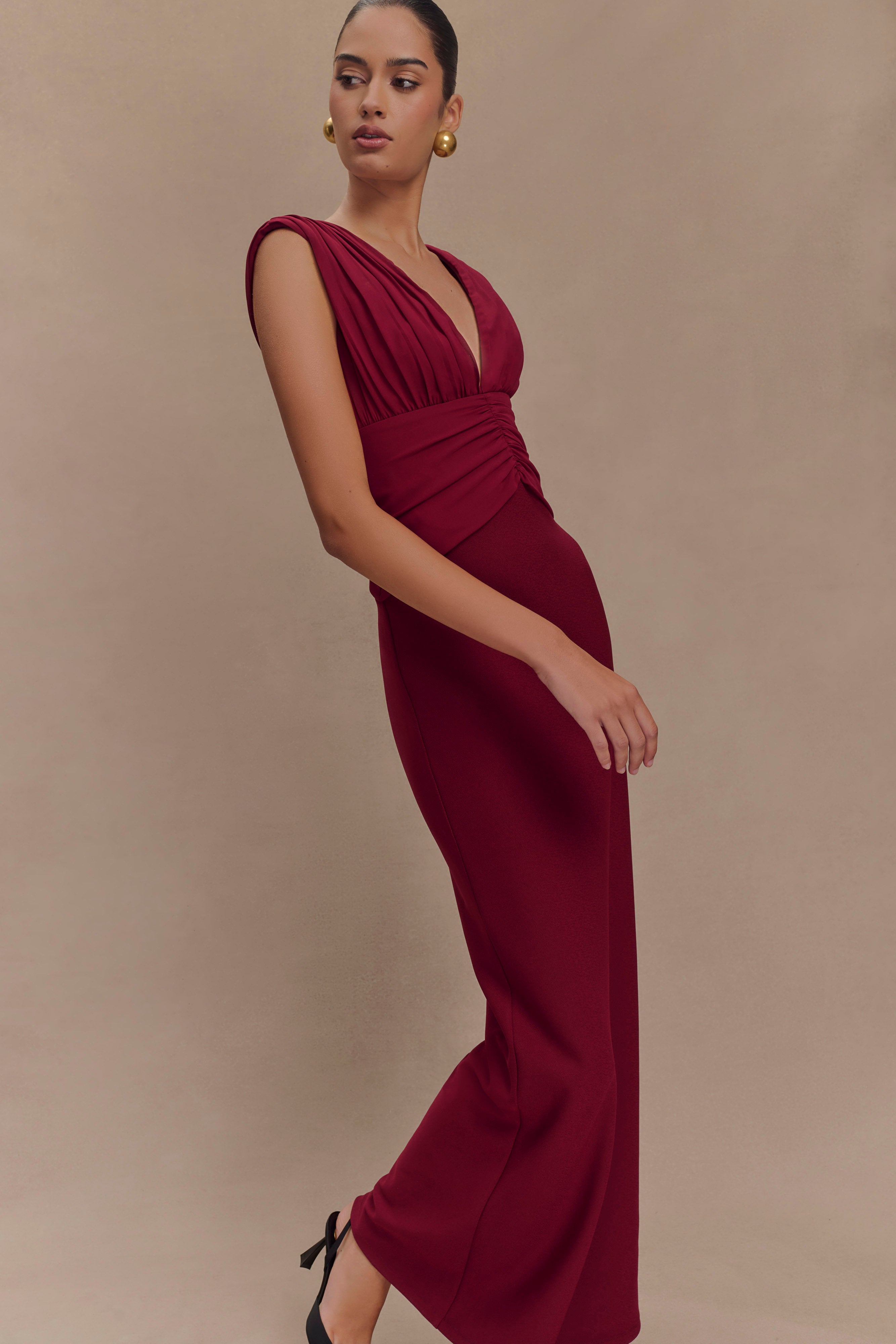 Monique Maxi Dress - Plum - Image 3