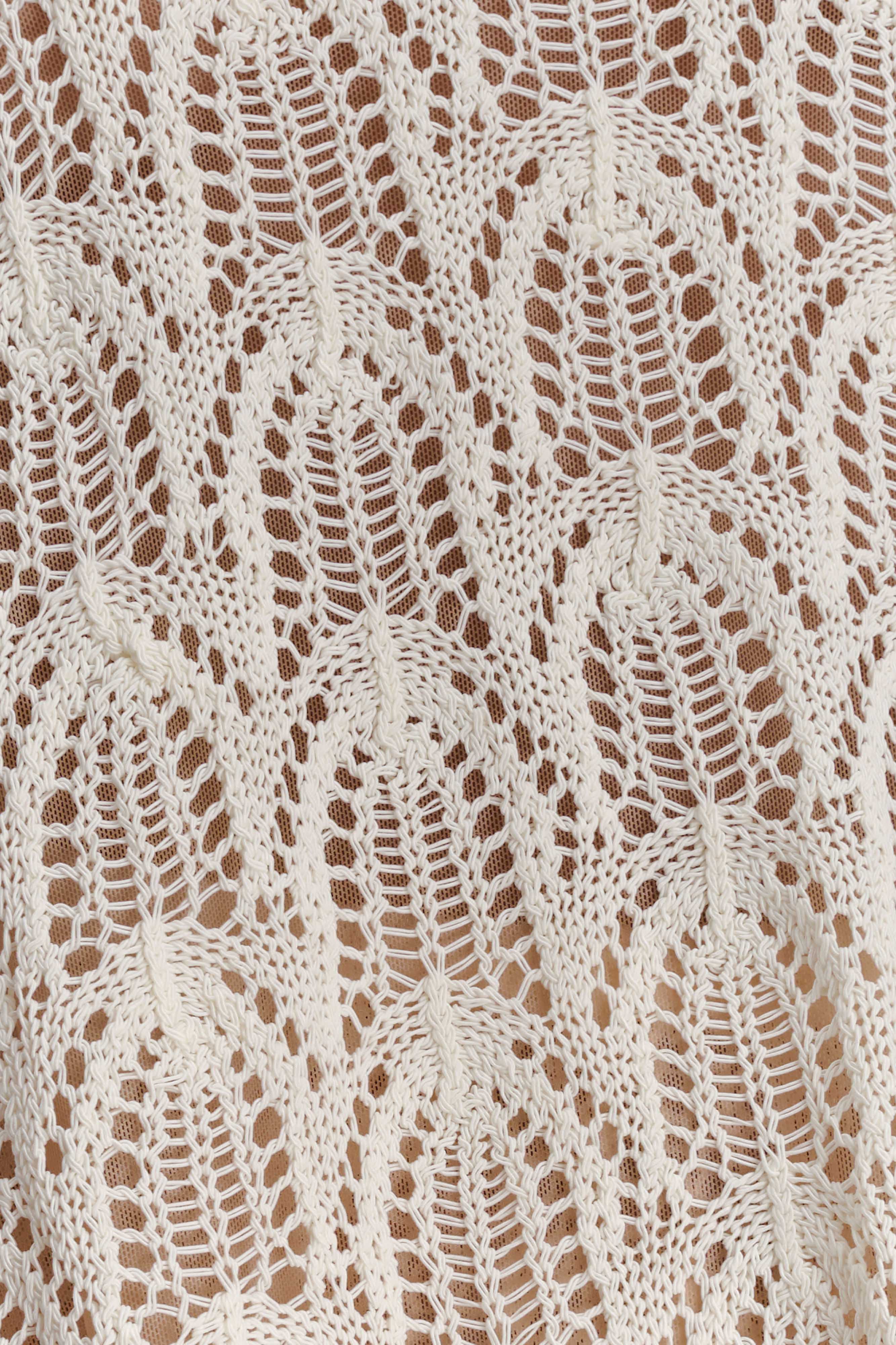 Glinda Crochet Pants - Ivory - Image 7