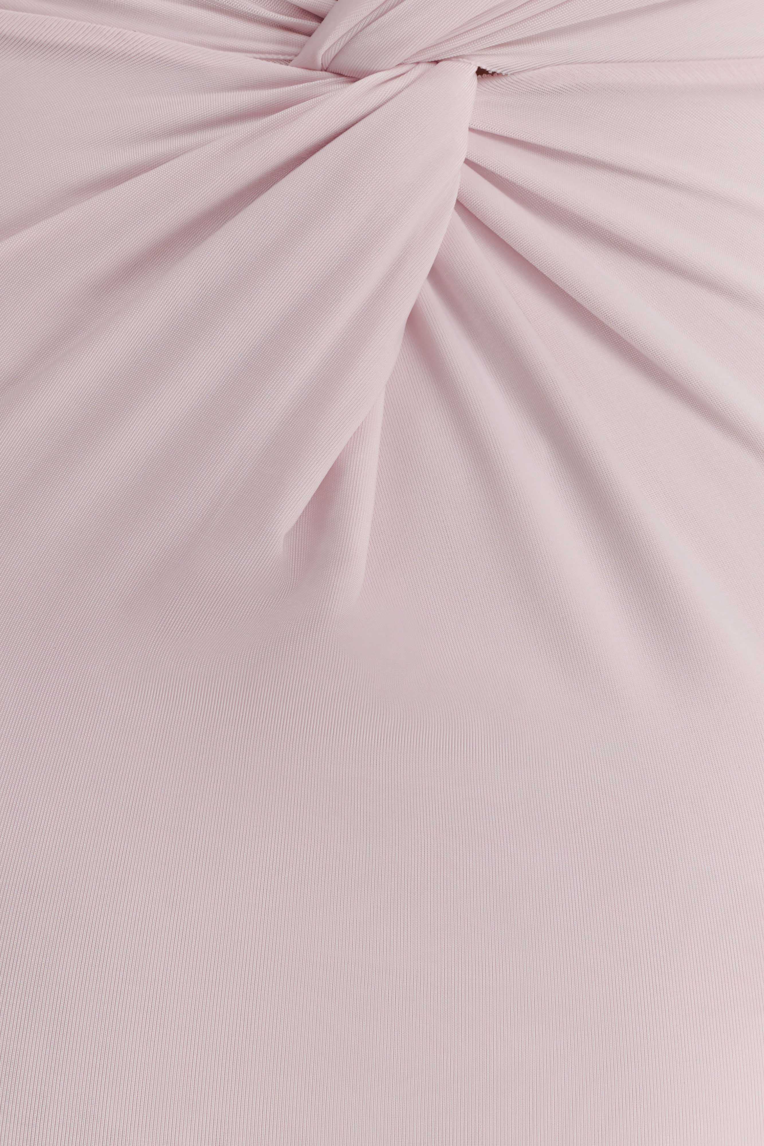 Elyna Slinky Halter Maxi Dress - Pale Pink - Image 9