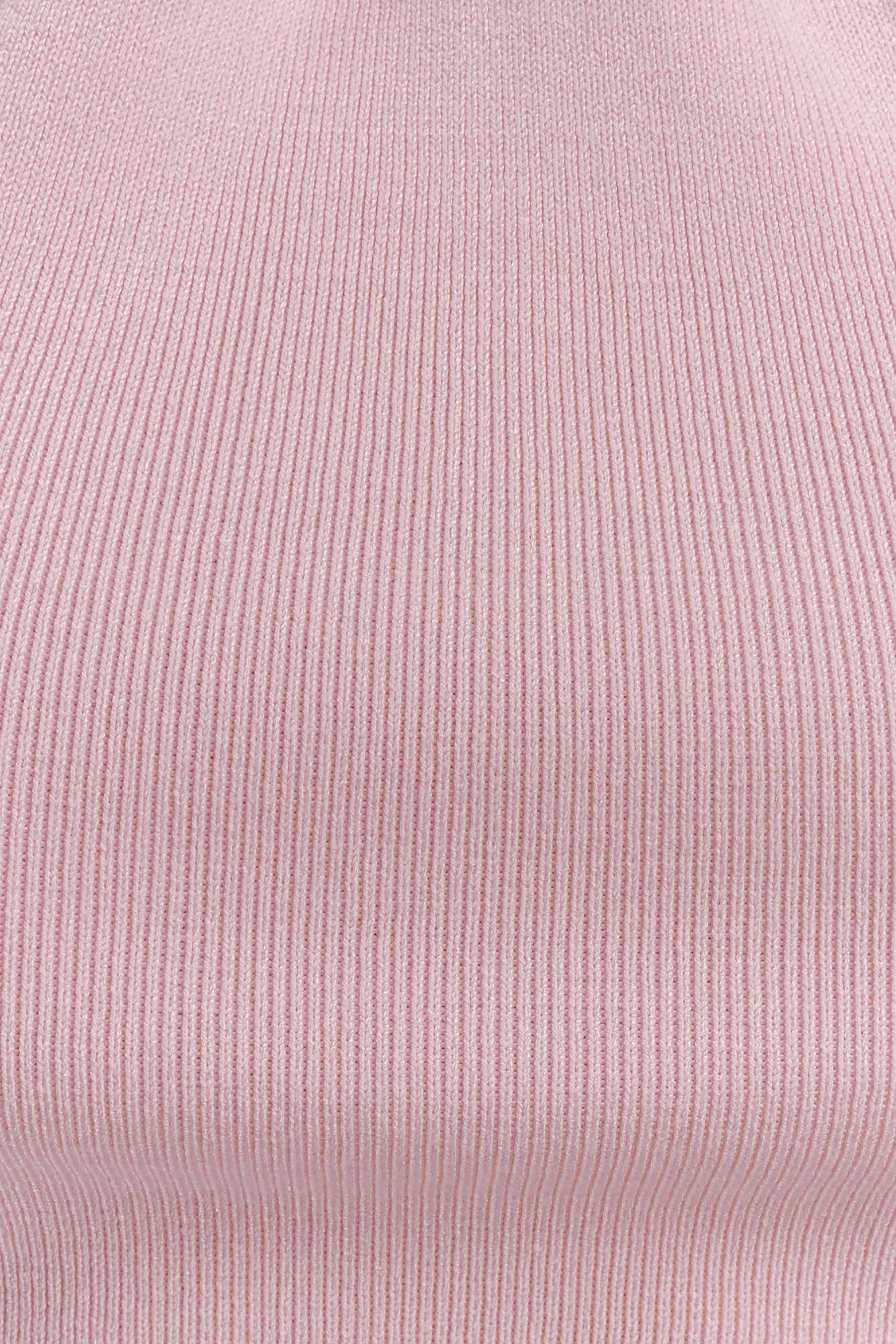 Angelika Twist Front Knit Top - Baby Pink - Image 7