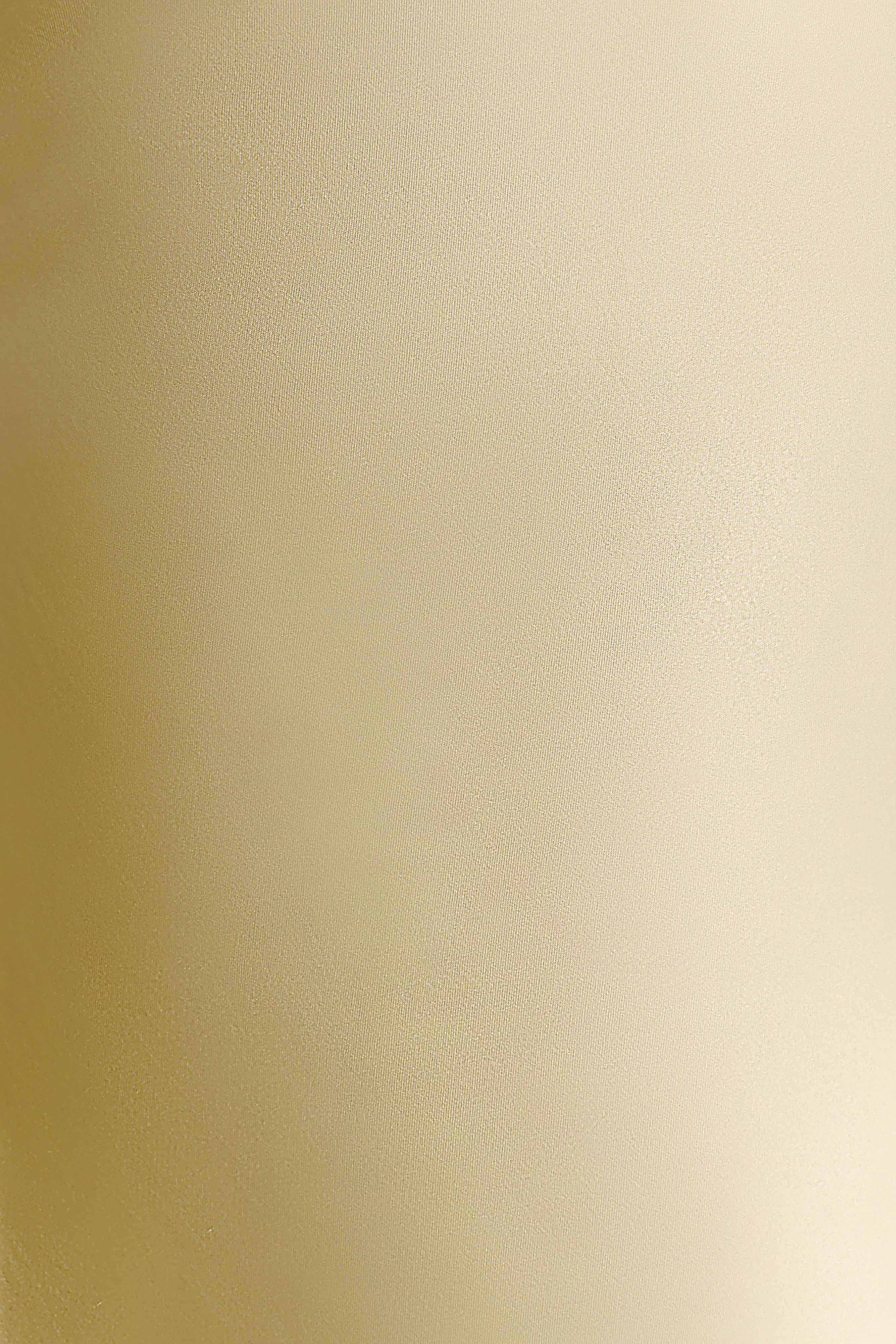 Alice Satin Halter Maxi Dress - Lemon - Image 5