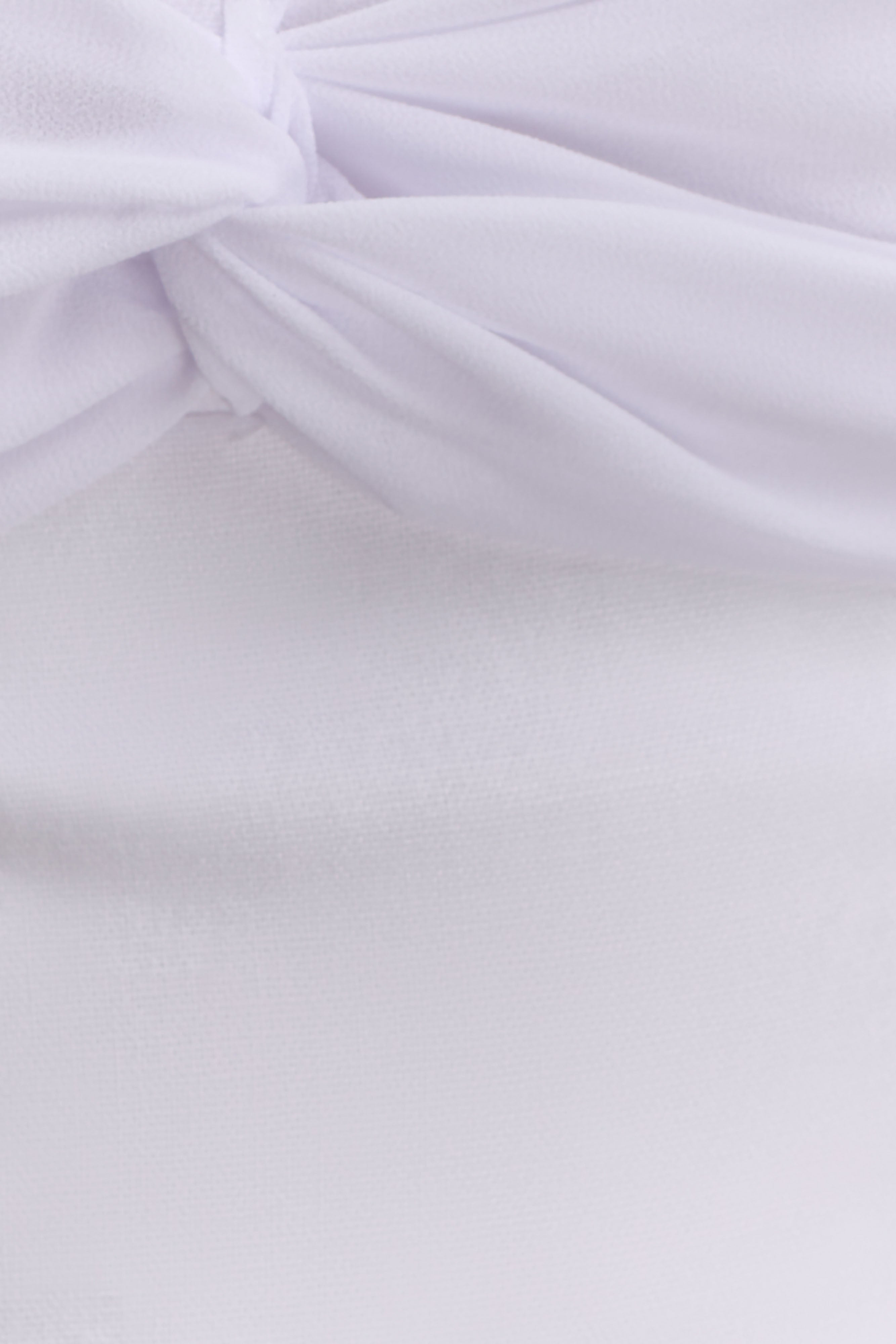 Talia Chiffon And Linen Halter Top - White - Image 9