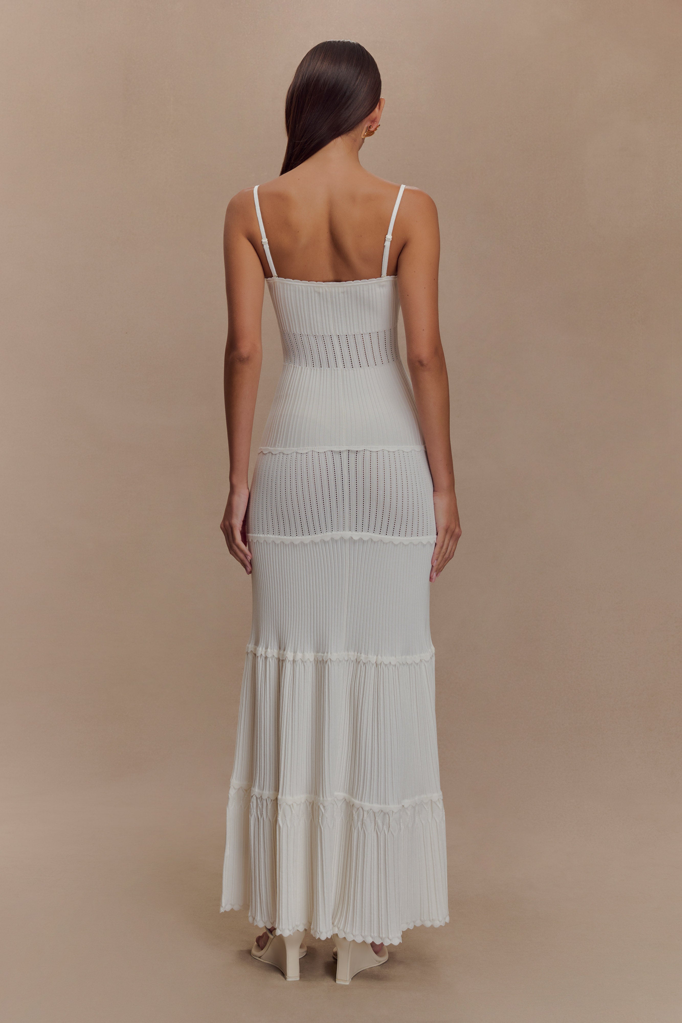 Alternative view of Finley Pointelle Knit Maxi Dress - Ivory