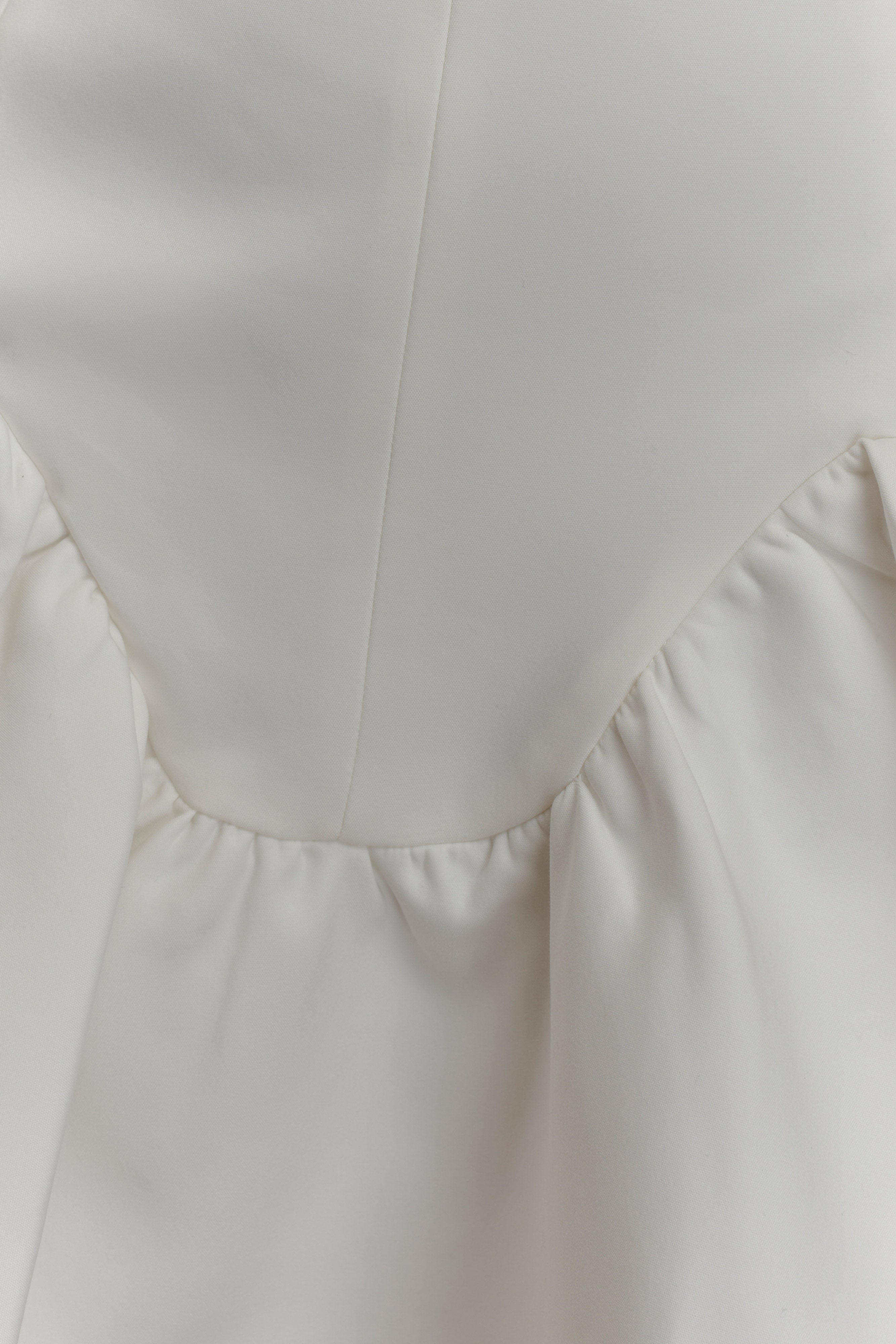 Calipso Halter Mini Dress - White - Image 5