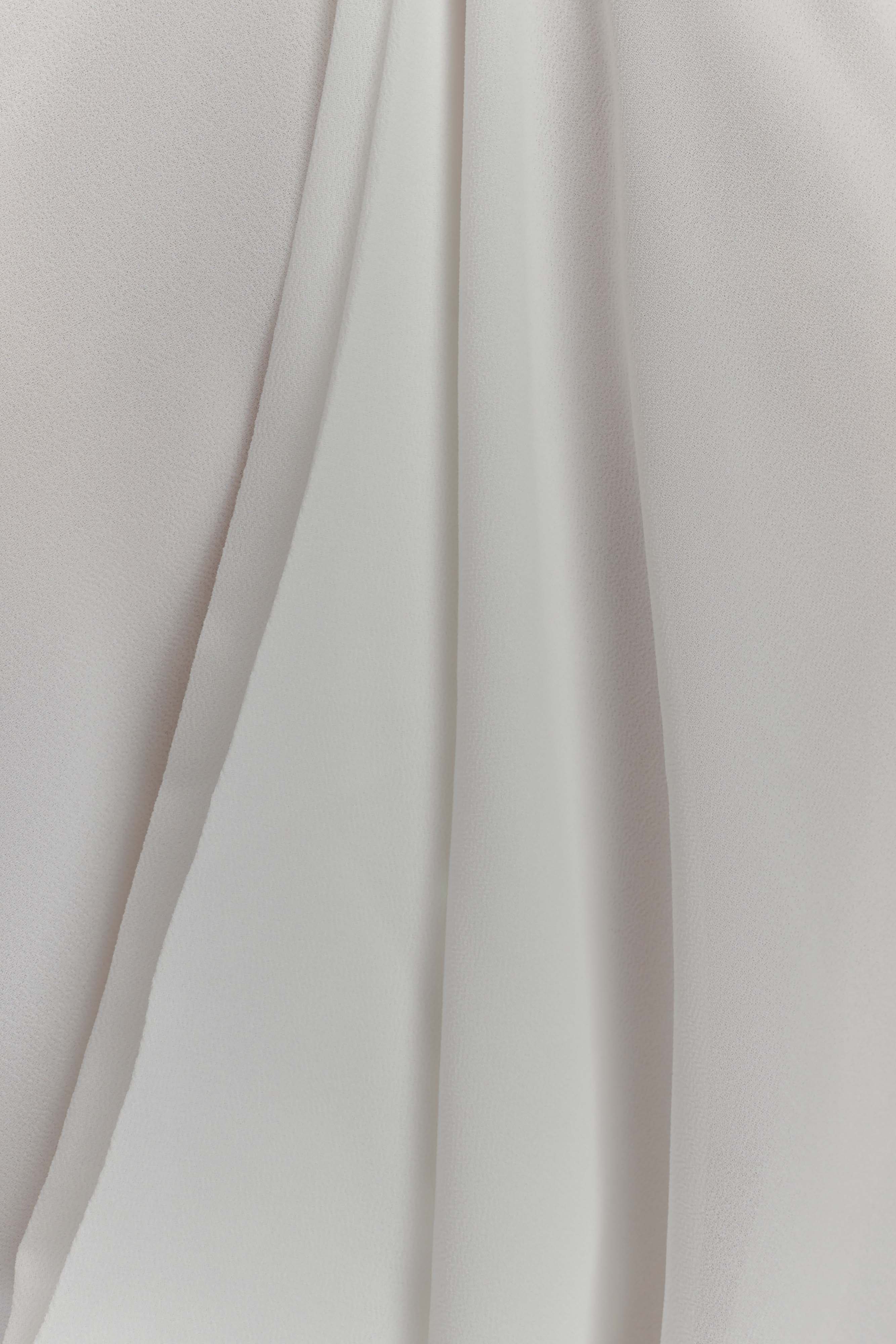 Rosalia Cowl Neck Maxi Dress - White - Image 5